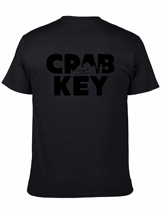 Crab Key Black Graphic T-Shirt - Mens Fashion Tee