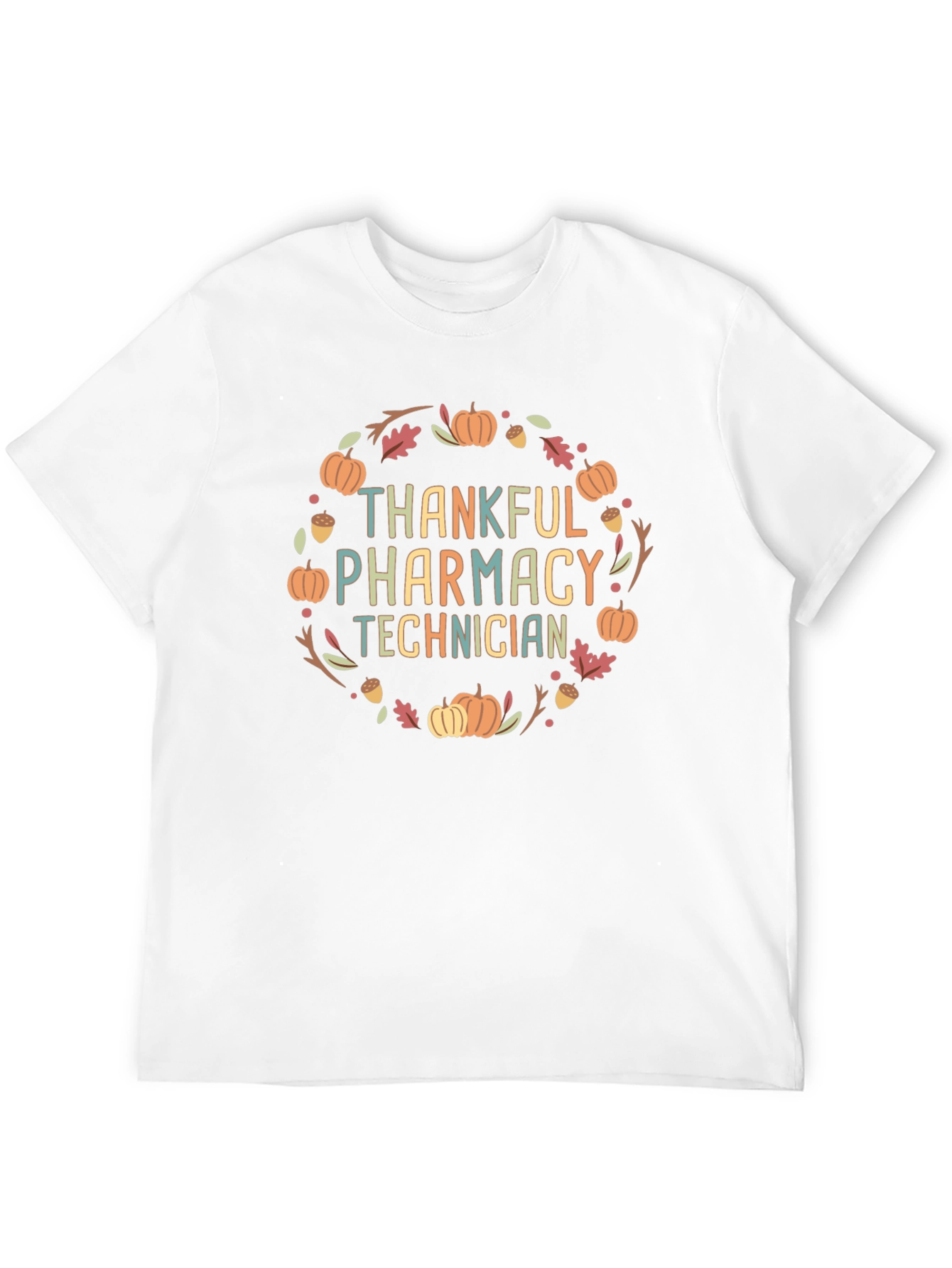 Thankful Pharmacy Technician T-Shirt Fall Design