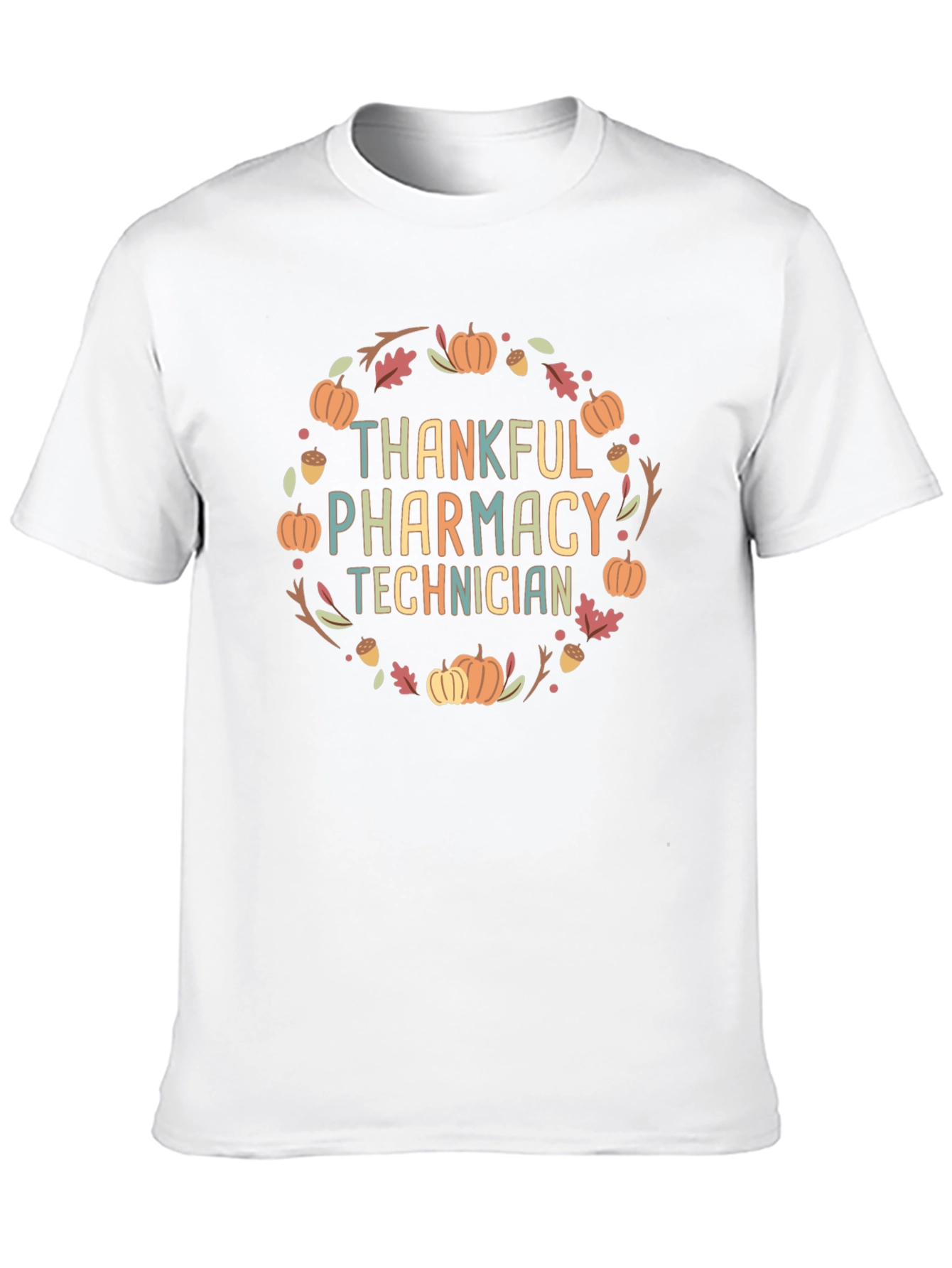 Thankful Pharmacy Technician T-Shirt Fall Design