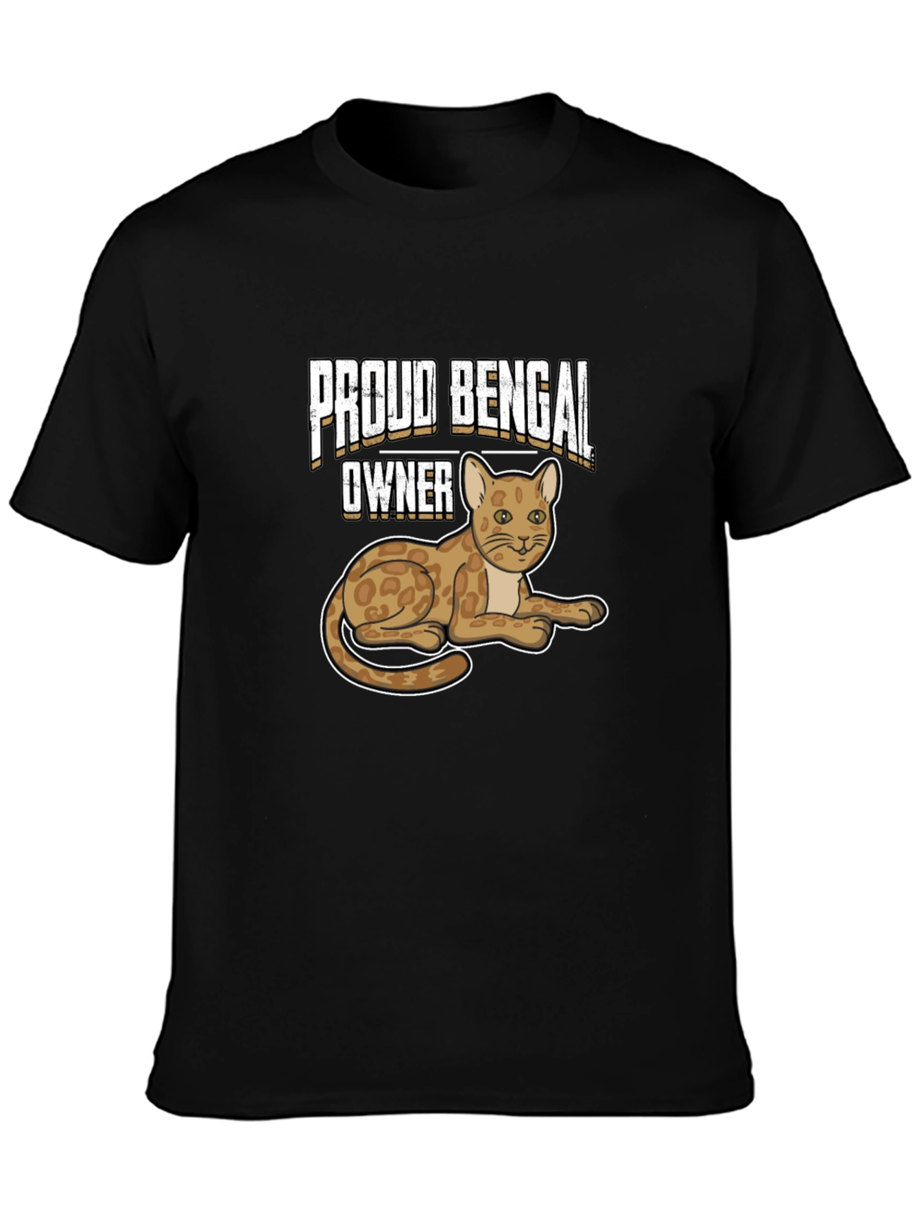 Proud Bengal Owner Black T-Shirt