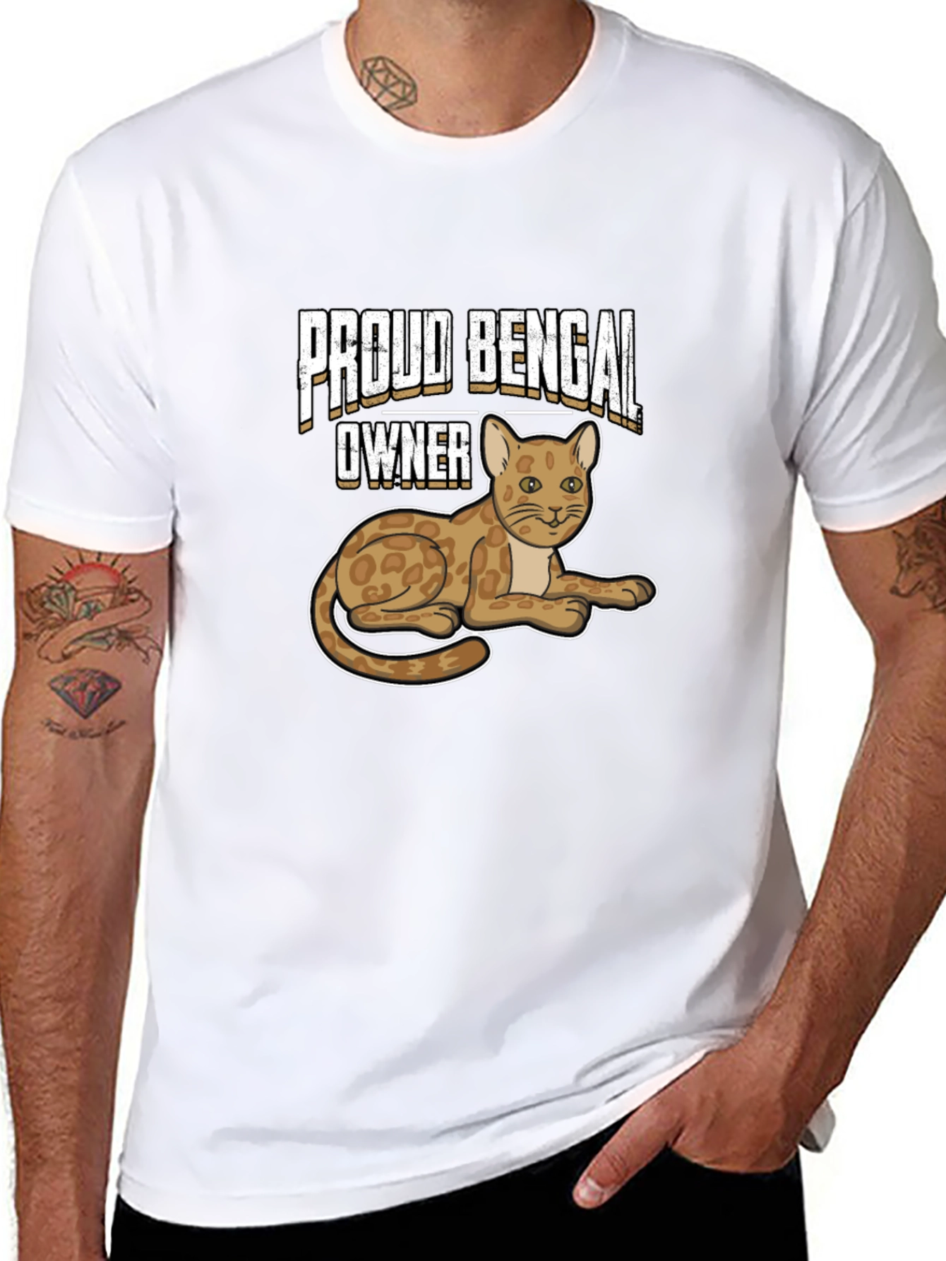 Proud Bengal Owner Black T-Shirt