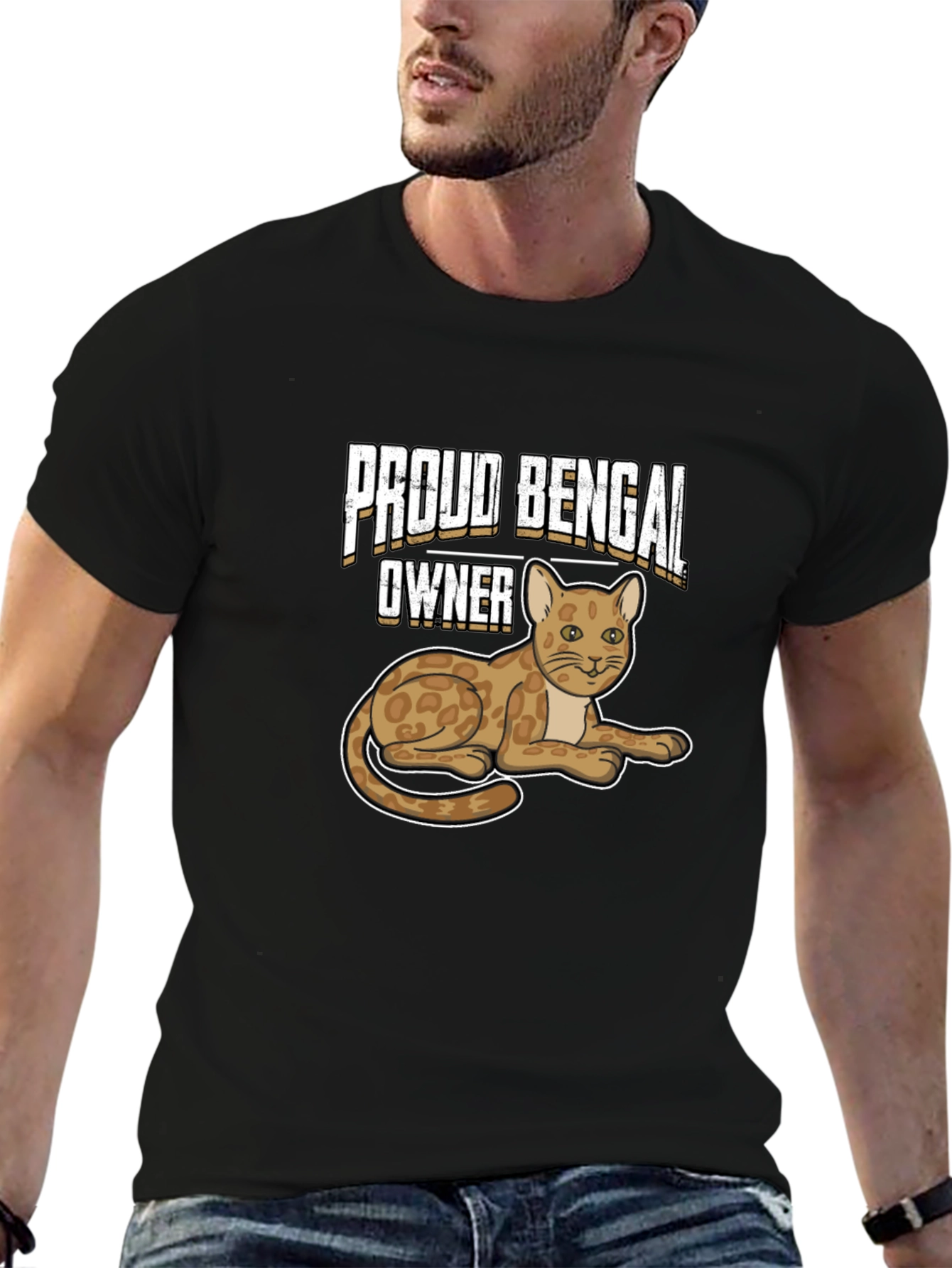 Proud Bengal Owner Black T-Shirt