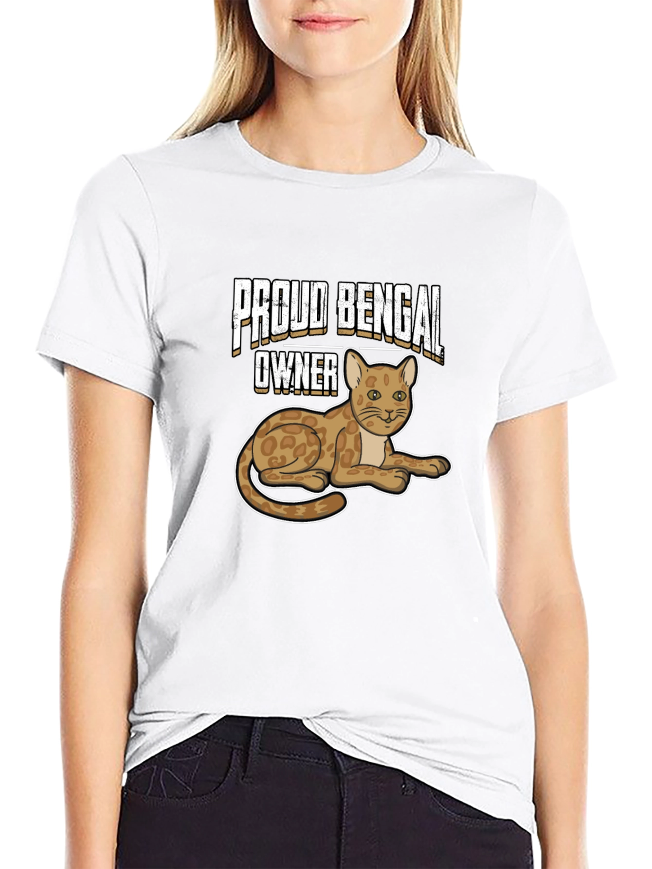 Proud Bengal Owner Black T-Shirt
