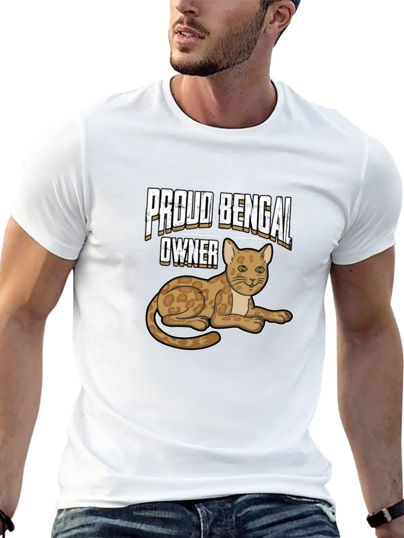 Proud Bengal Owner Black T-Shirt