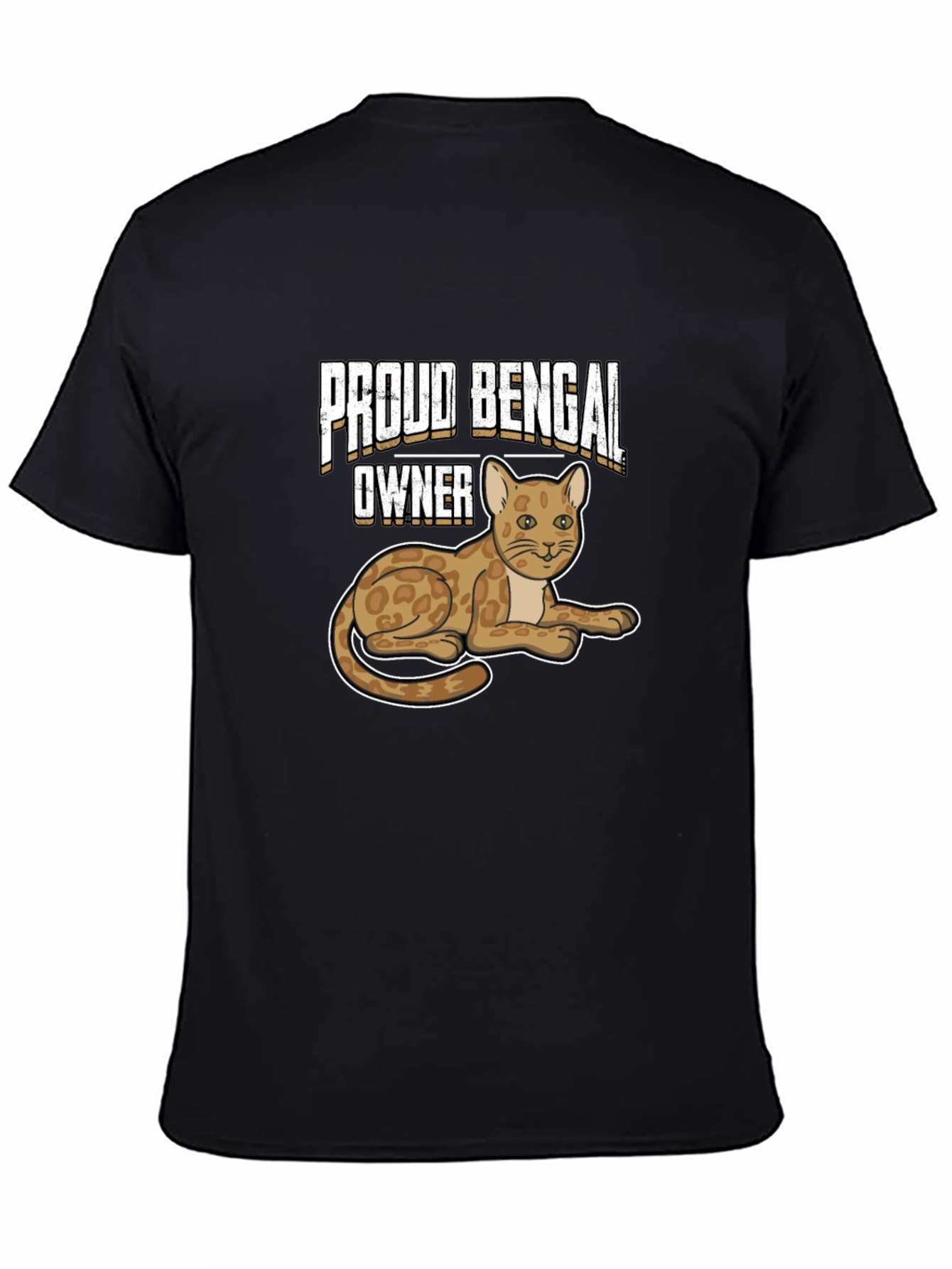 Proud Bengal Owner Black T-Shirt