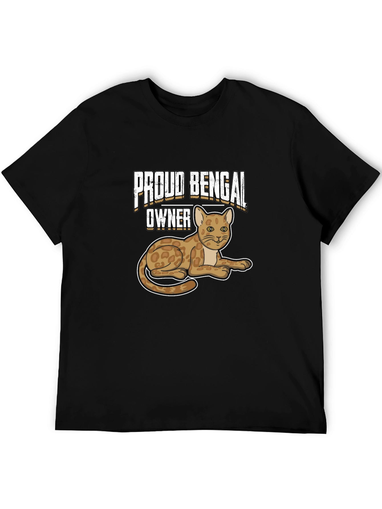 Proud Bengal Owner Black T-Shirt