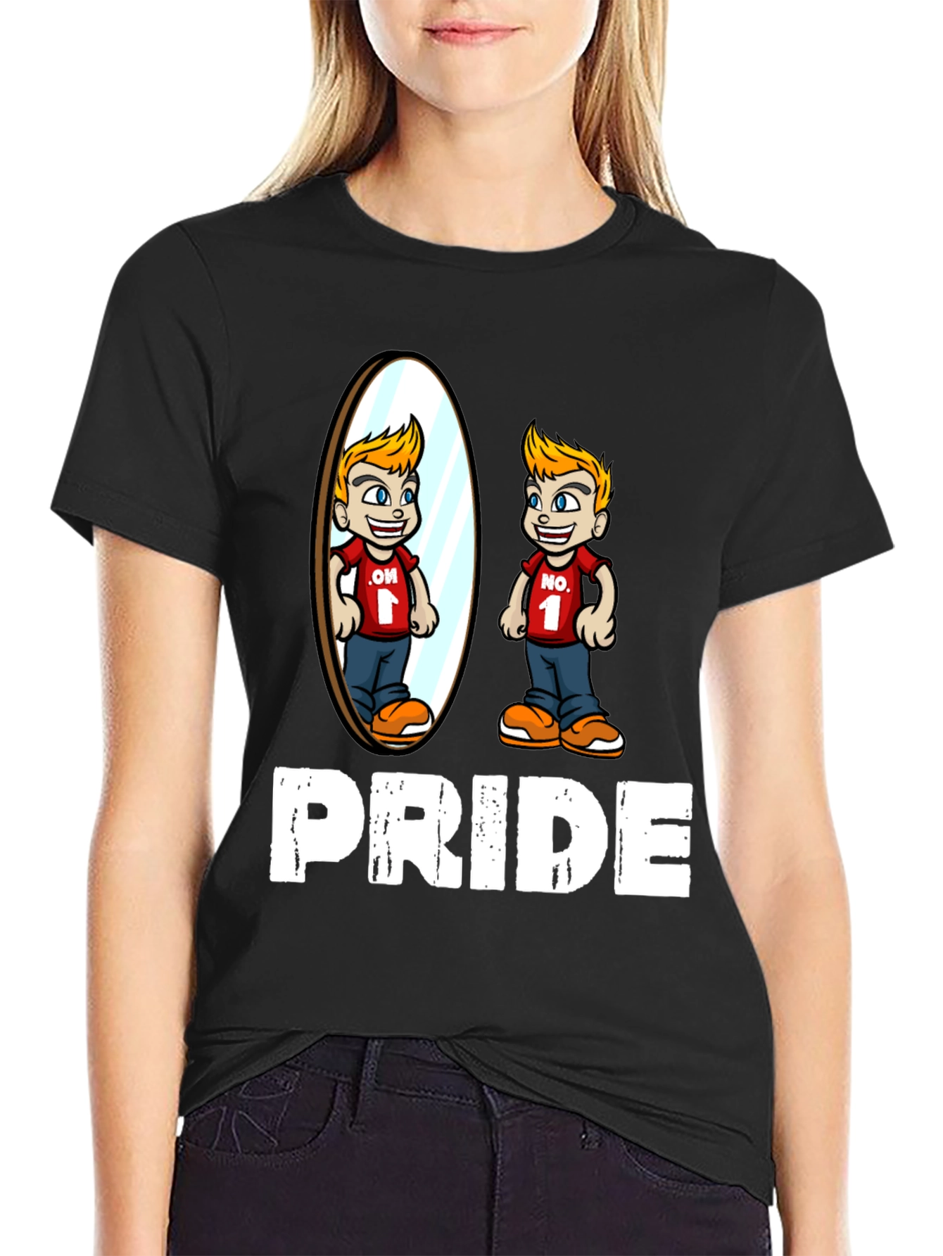 Pride T-Shirt with Mirror Reflection Design