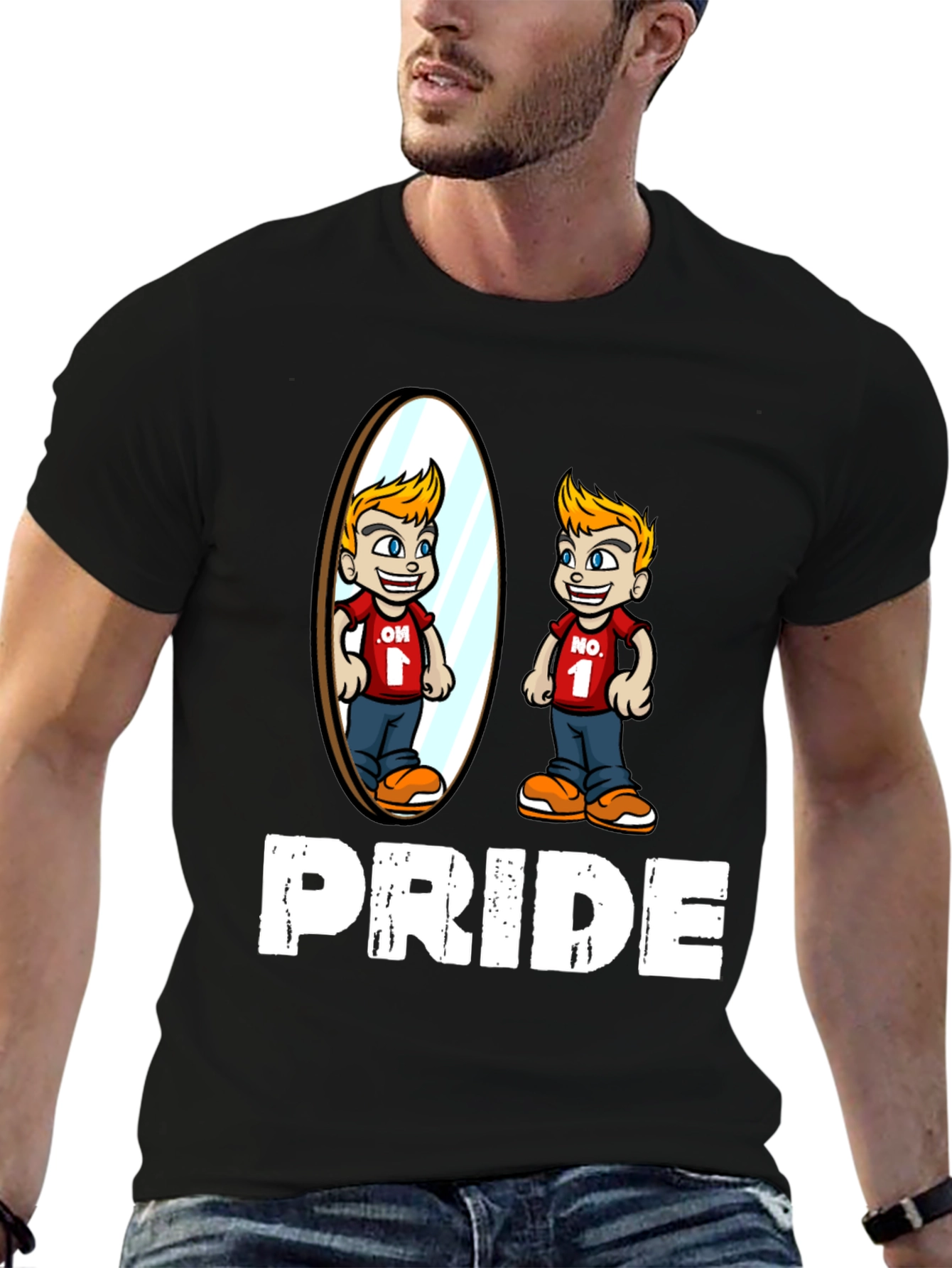 Pride T-Shirt with Mirror Reflection Design