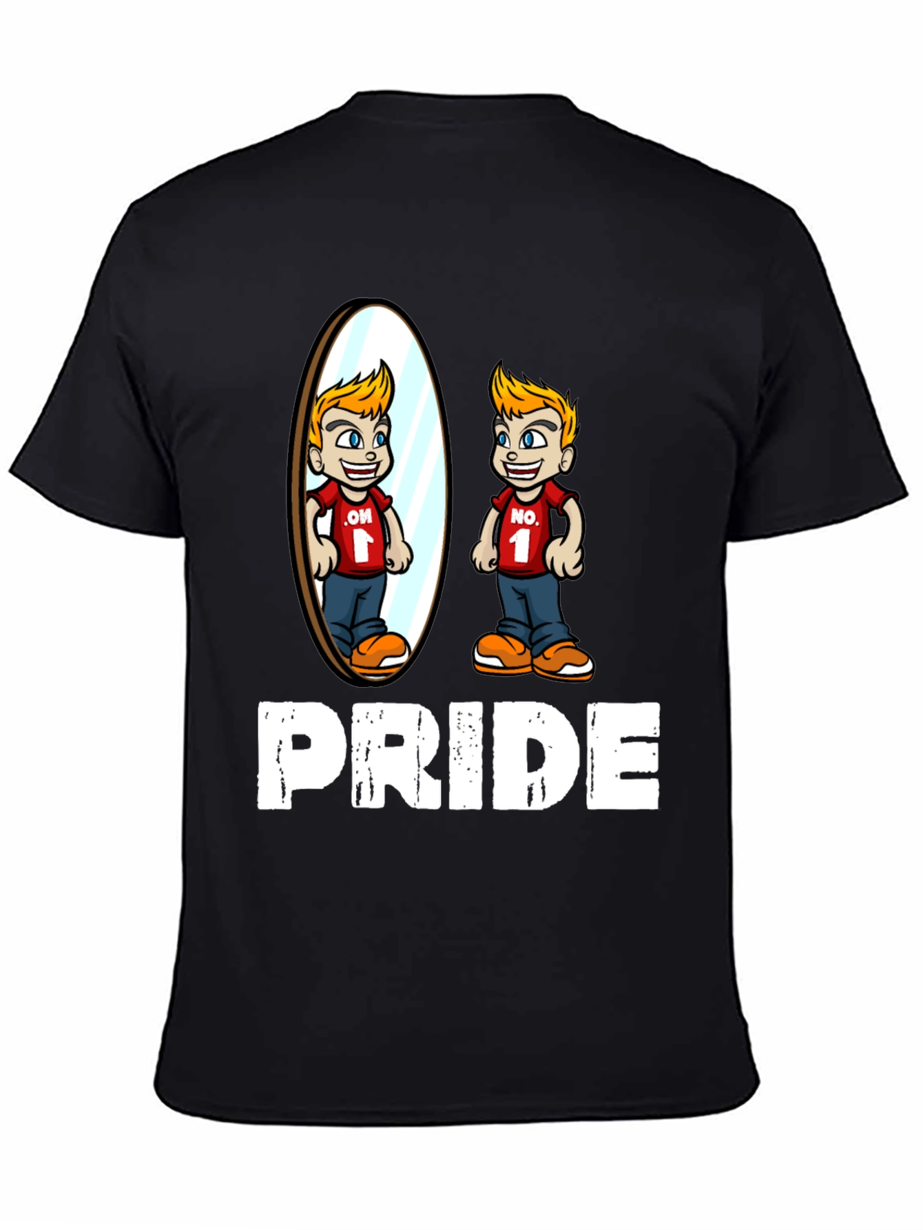 Pride T-Shirt with Mirror Reflection Design