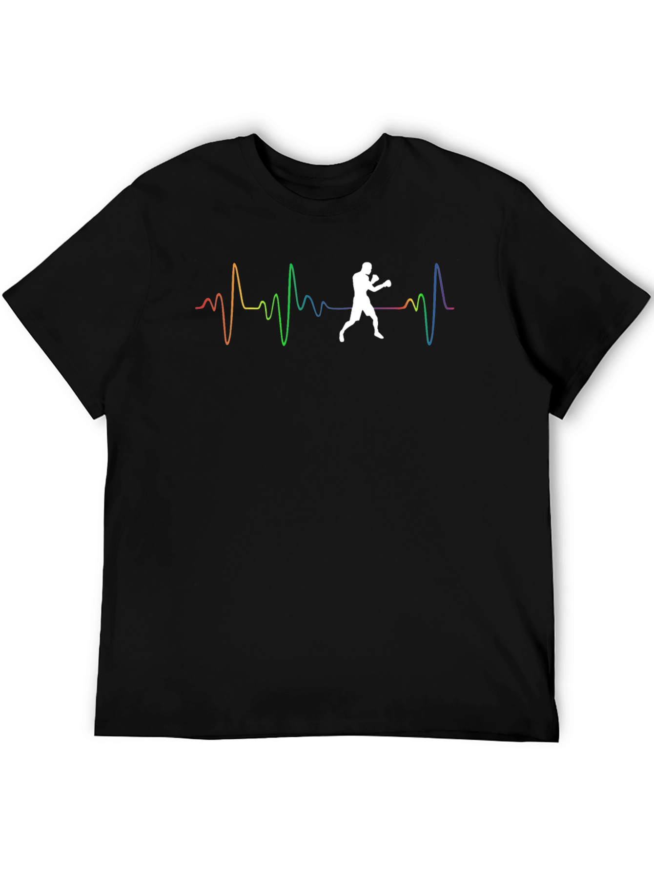 Boxer Heartbeat Graphic Tee - Black