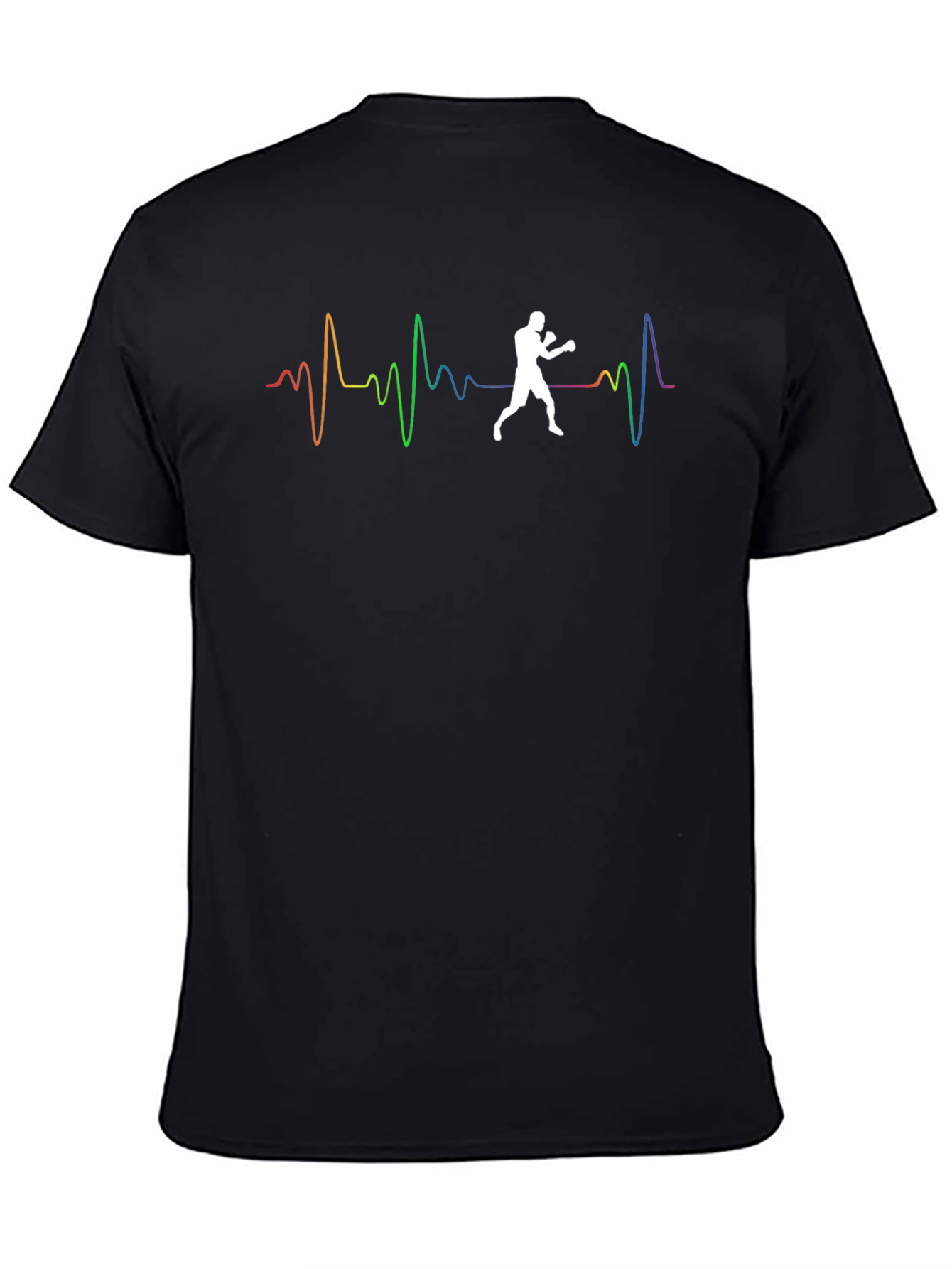 Boxer Heartbeat Graphic Tee - Black