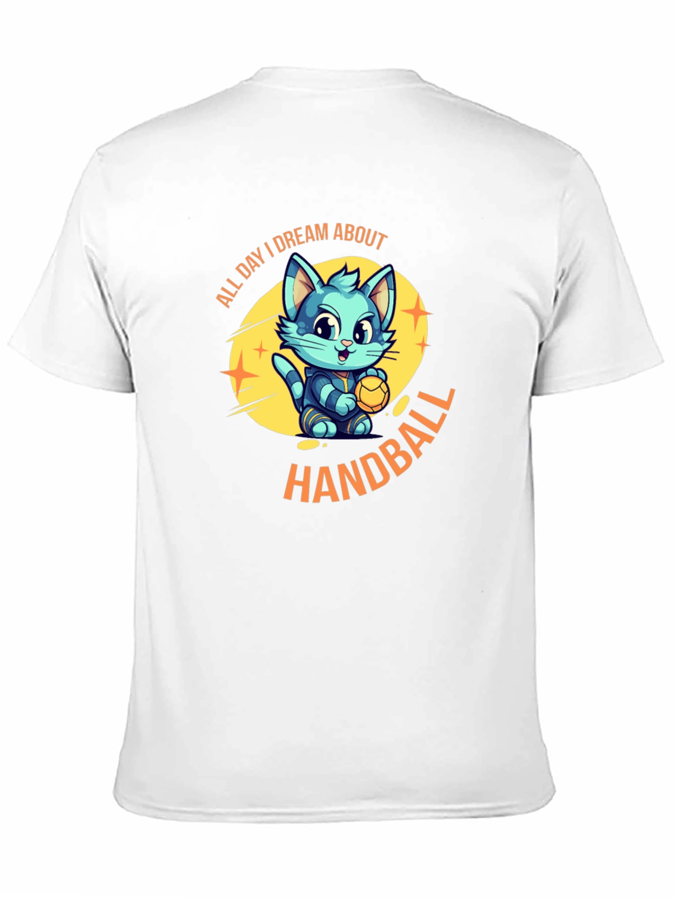 Handball Cat T-Shirt: All Day I Dream