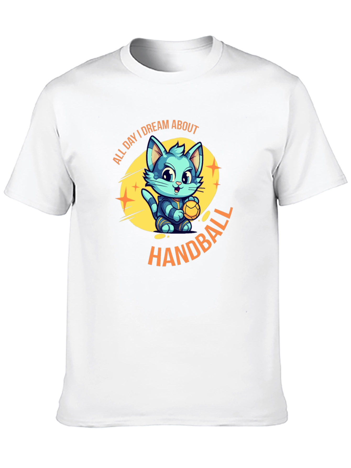 Handball Cat T-Shirt: All Day I Dream