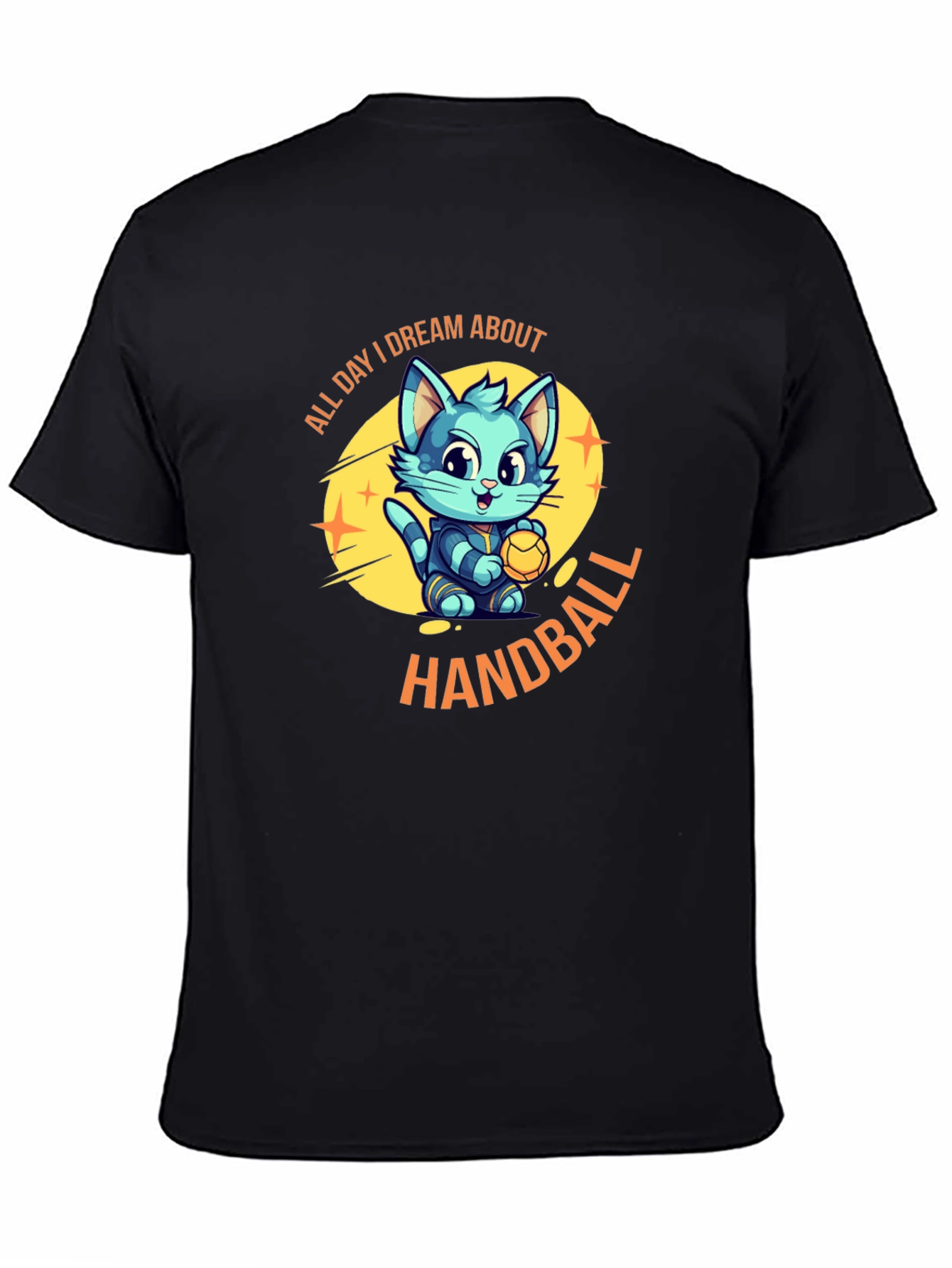 Handball Cat T-Shirt: All Day I Dream
