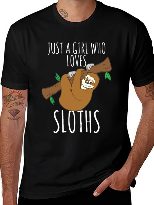 Just A Girl Who Loves Sloths T-Shirt