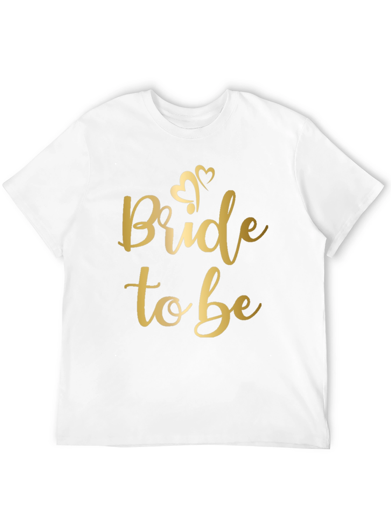 Bride to Be T-Shirt - Gold Script on Black