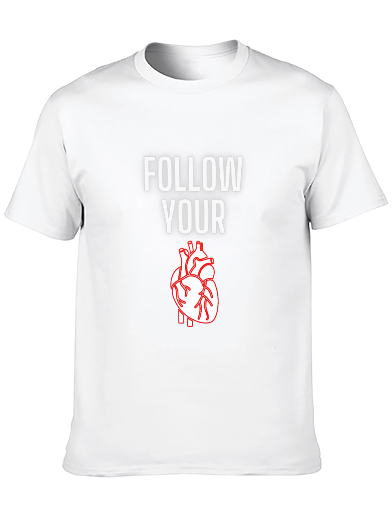 Follow Your Heart Graphic T-Shirt - Casual Comfort