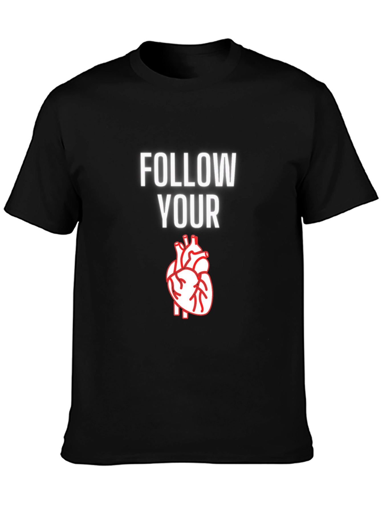 Follow Your Heart Graphic T-Shirt - Casual Comfort