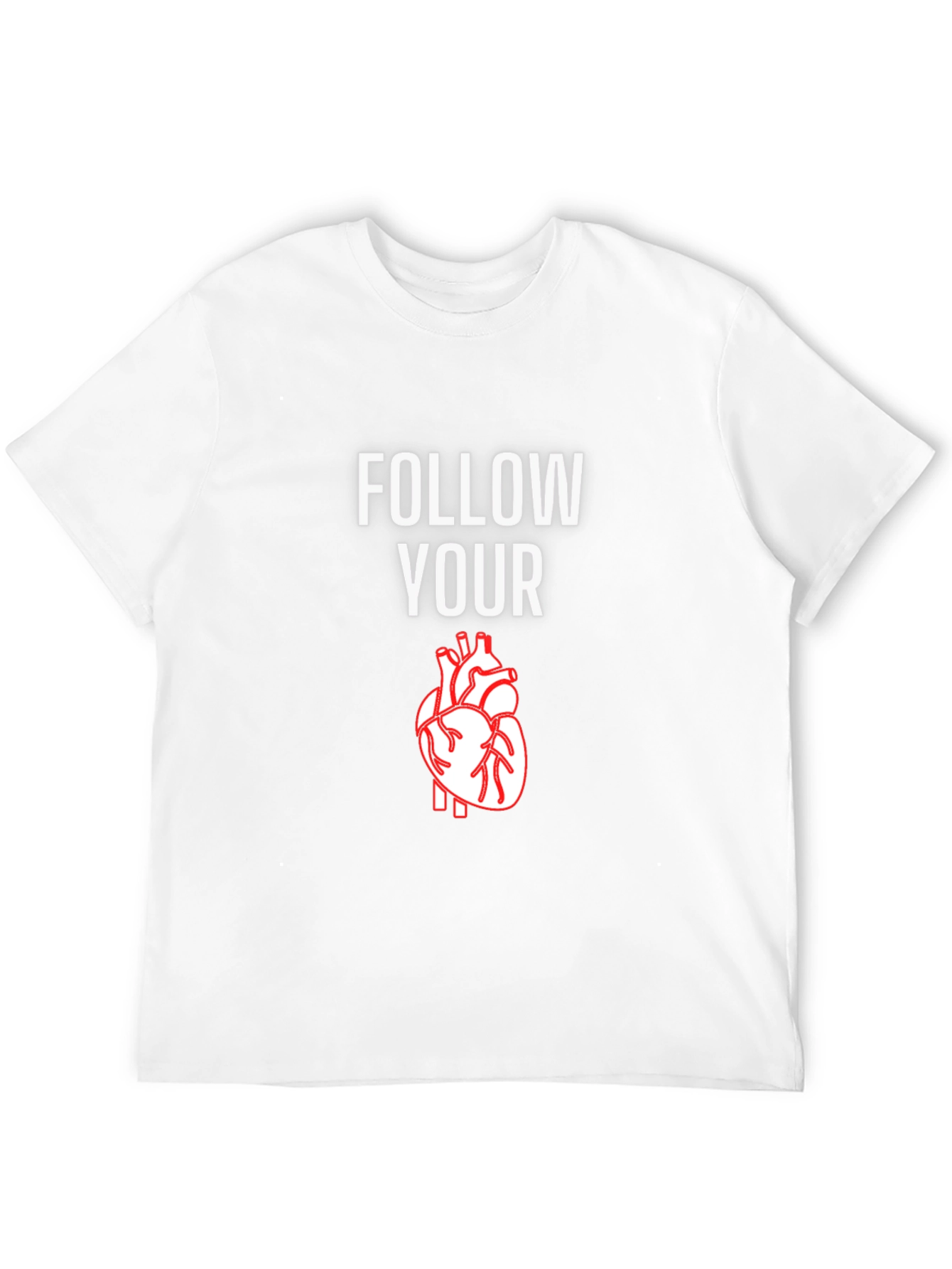 Follow Your Heart Graphic T-Shirt - Casual Comfort