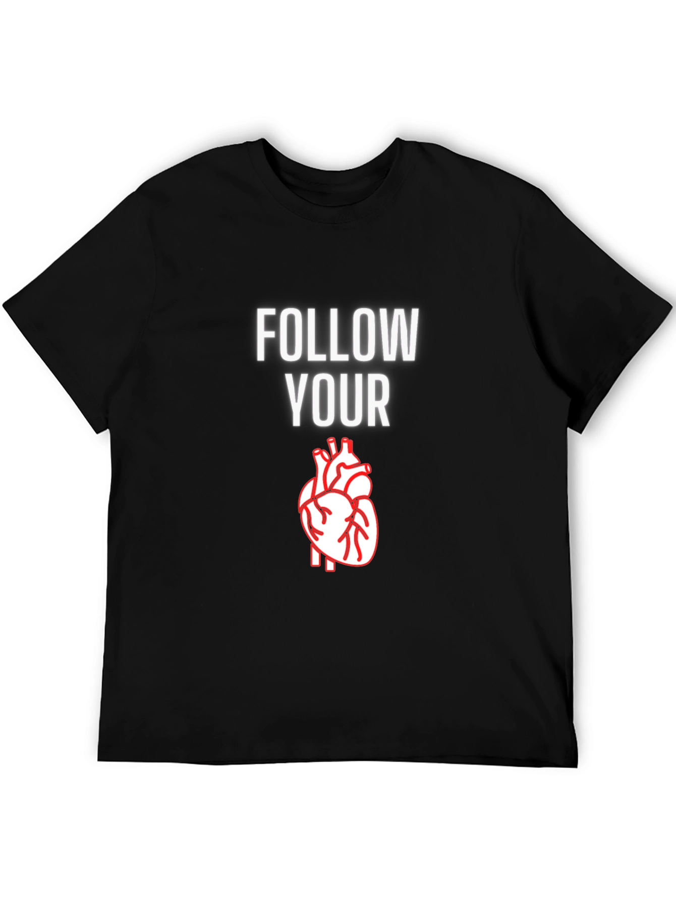 Follow Your Heart Graphic T-Shirt - Casual Comfort