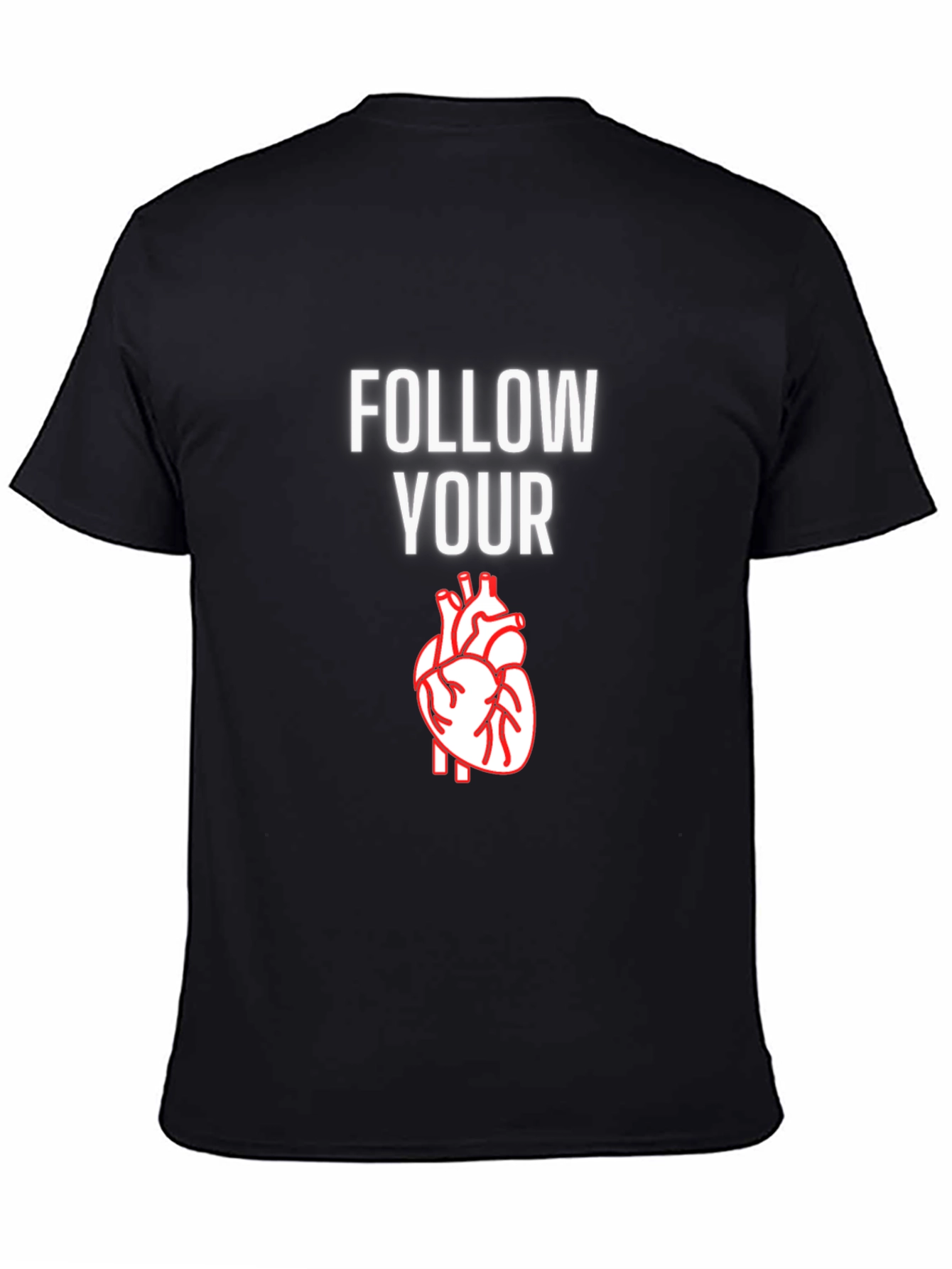 Follow Your Heart Graphic T-Shirt - Casual Comfort