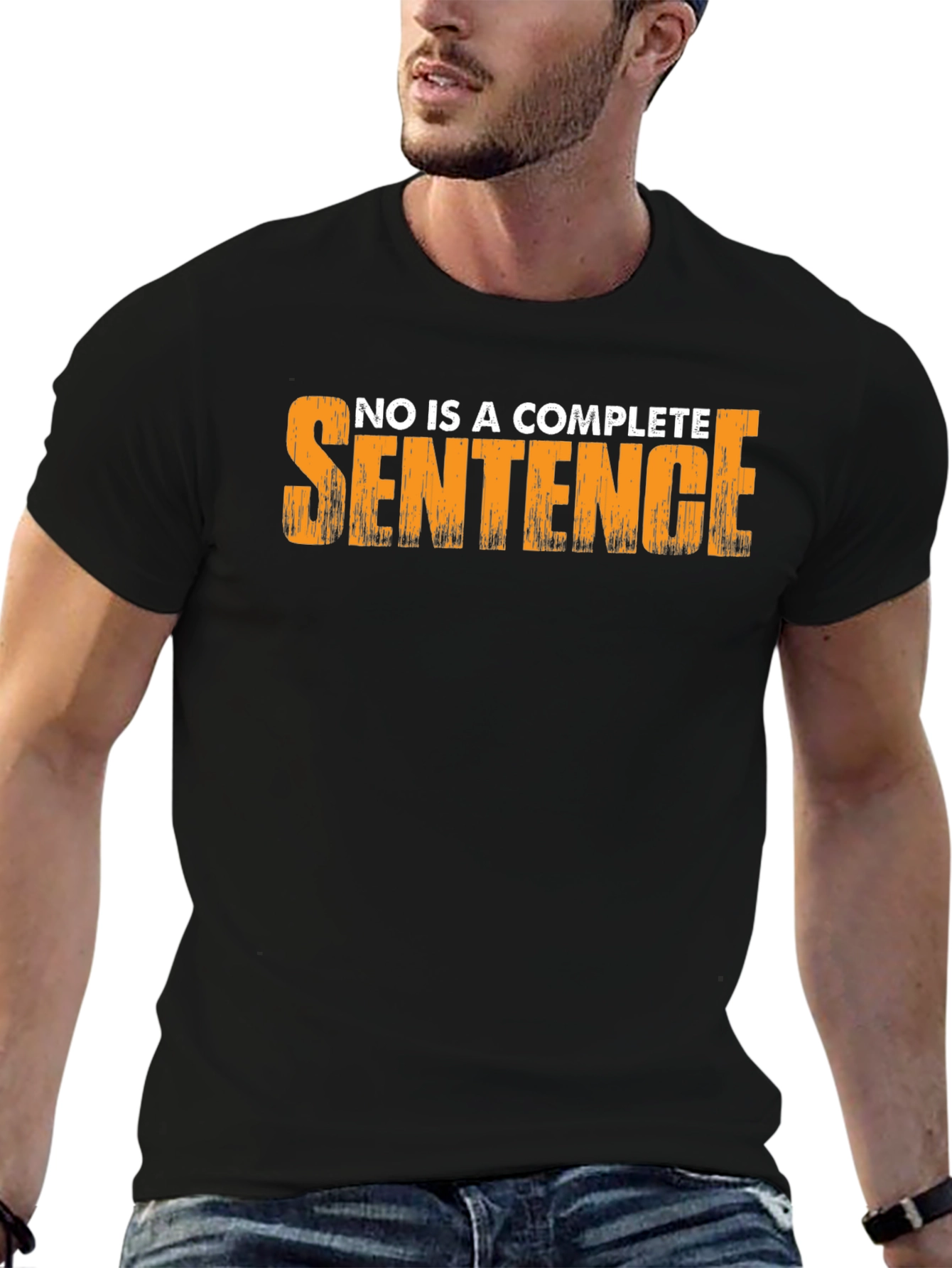 Funny Sarcastic T-Shirt - No is a Complete Sentence