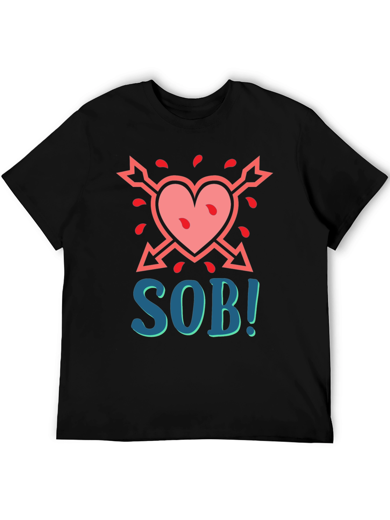SOB Heart Arrow Graphic T-Shirt