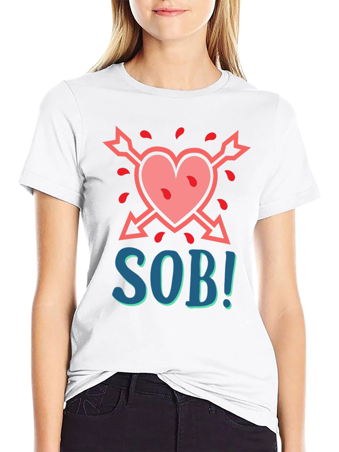 SOB Heart Arrow Graphic T-Shirt