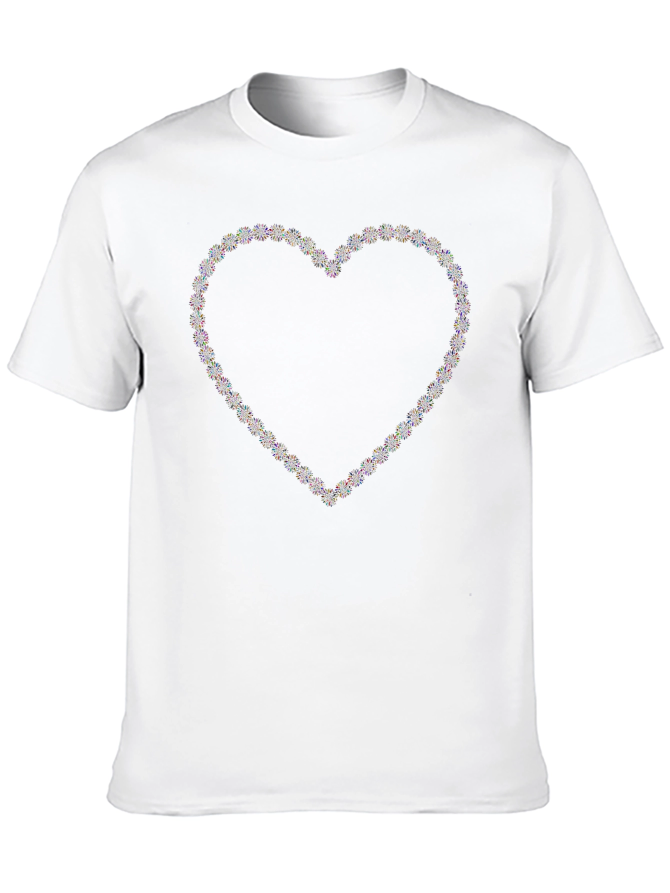 Heart Sparkle Graphic Black T-Shirt