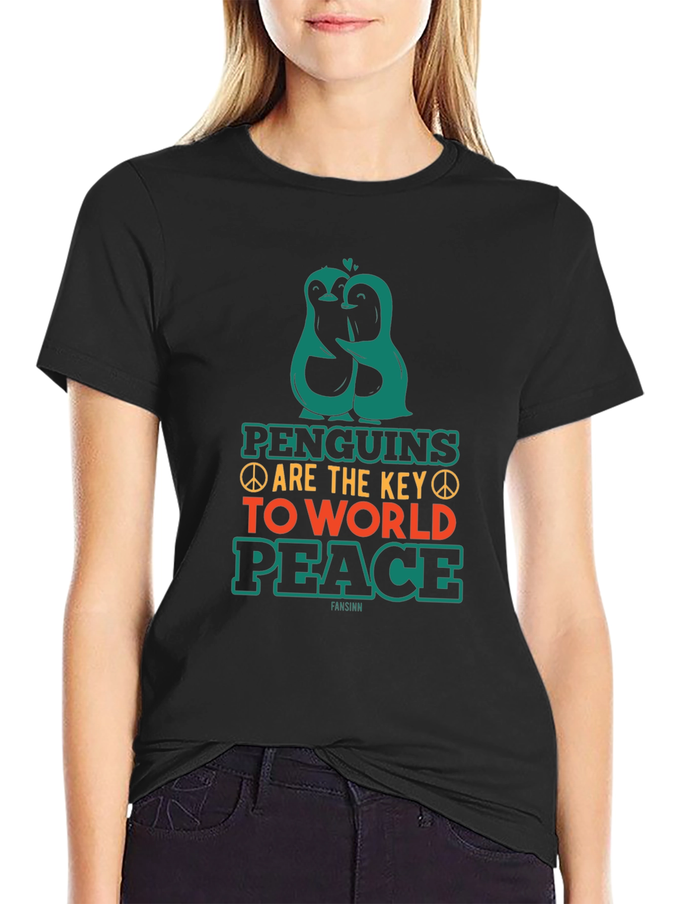 Penguin Peace T-Shirt - Key to World Peace