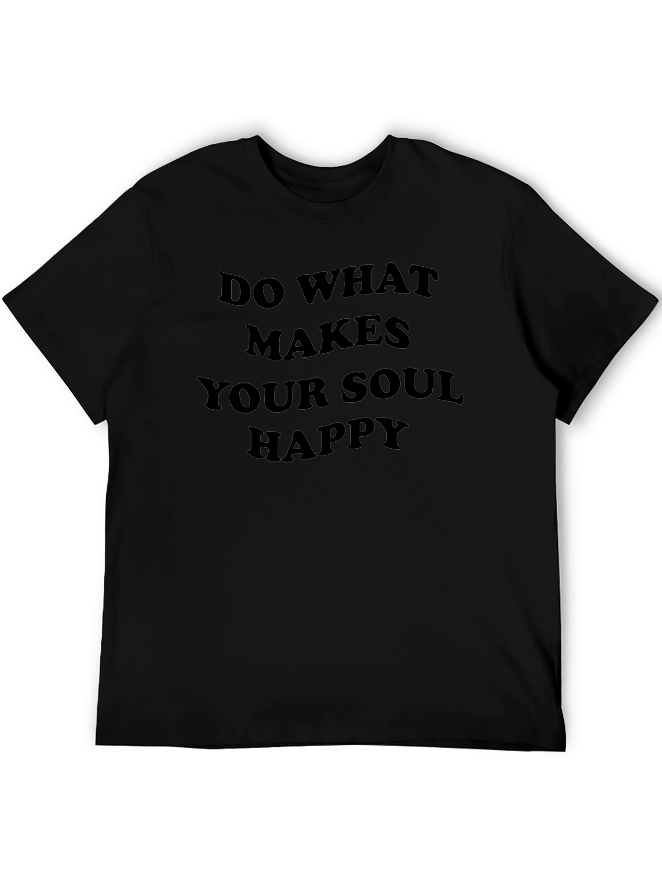 Soul Happy T-Shirt - Black Graphic Tee