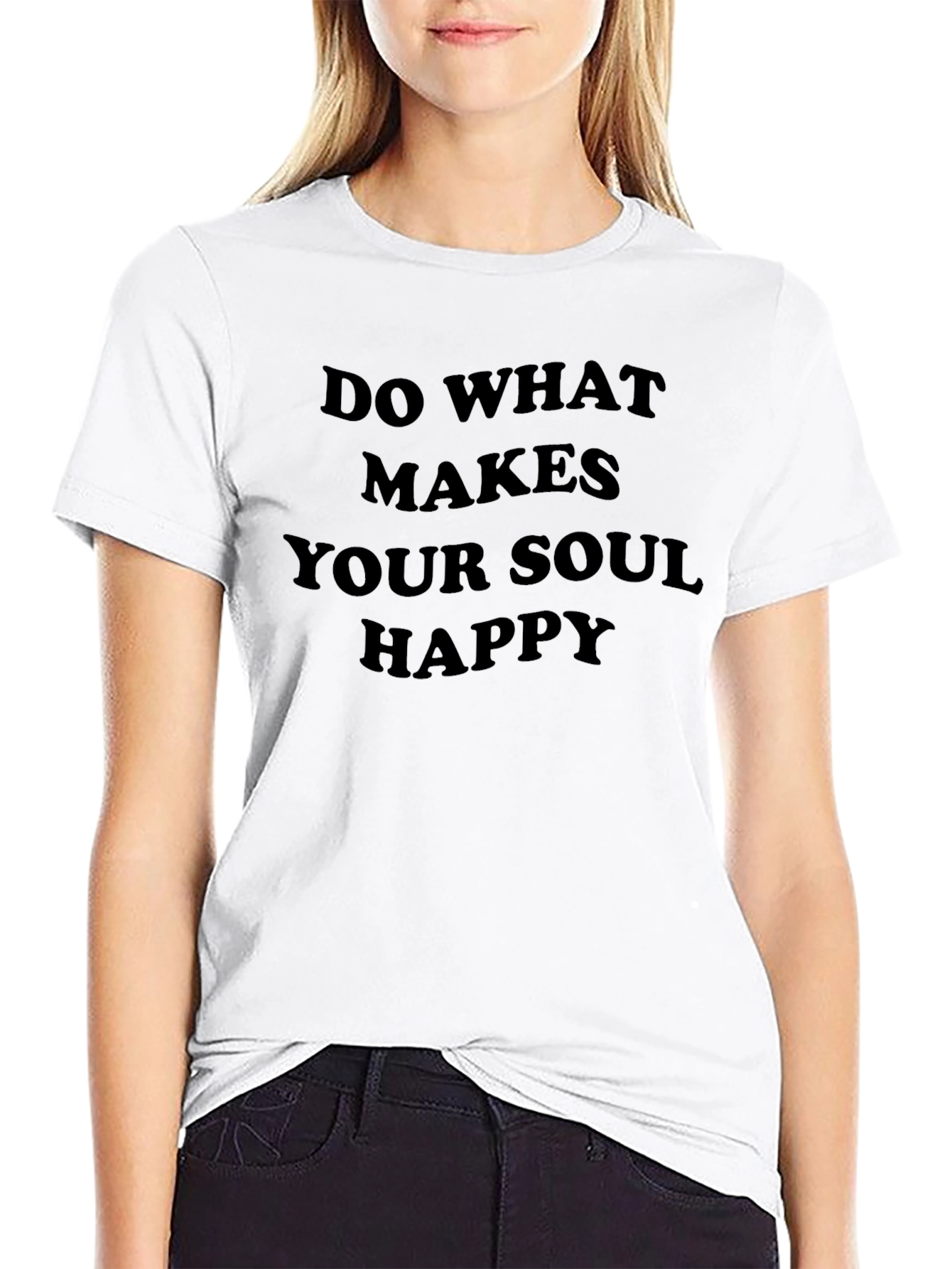 Soul Happy T-Shirt - Black Graphic Tee