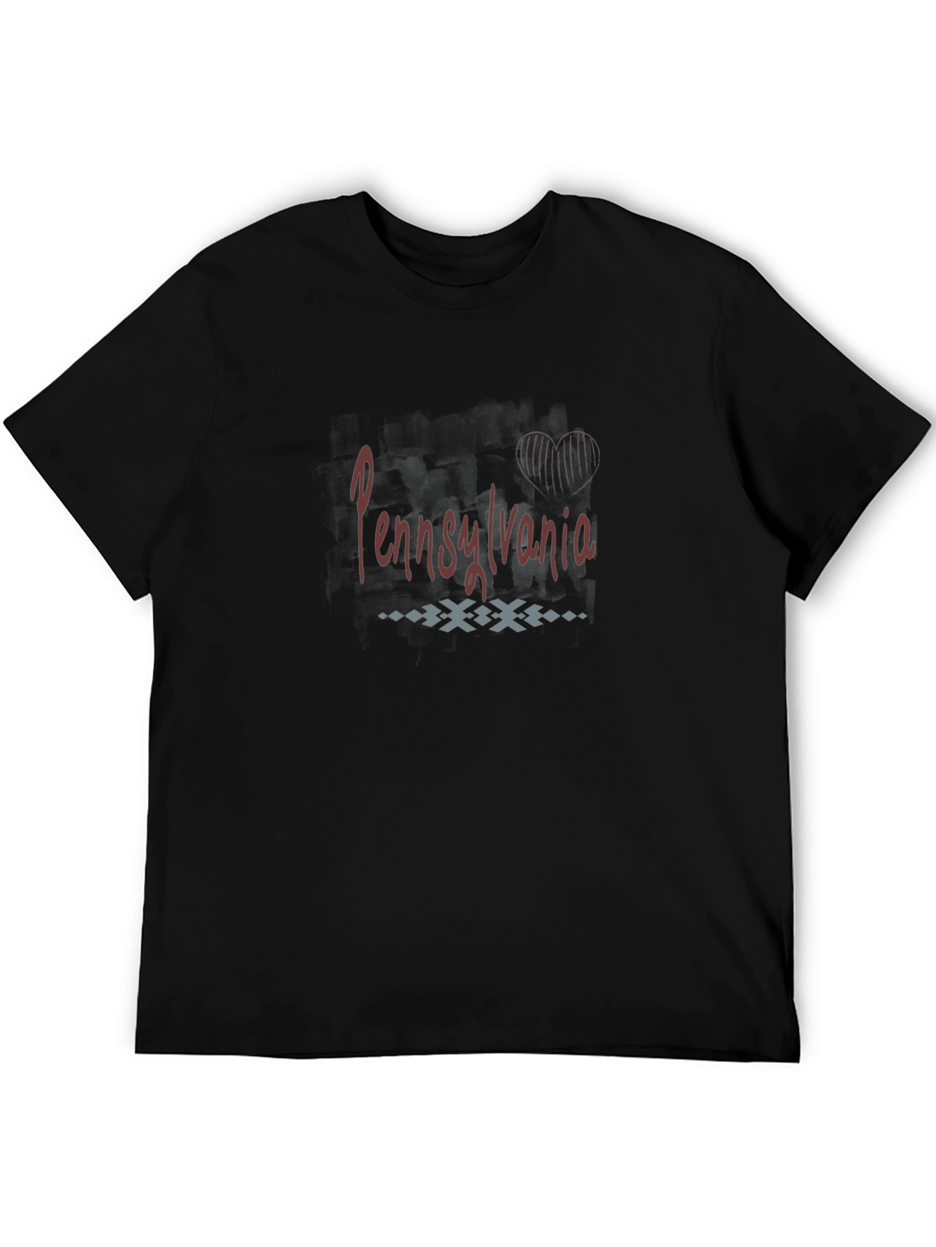 Pennsylvania Graphic Tee - Black Casual Shirt