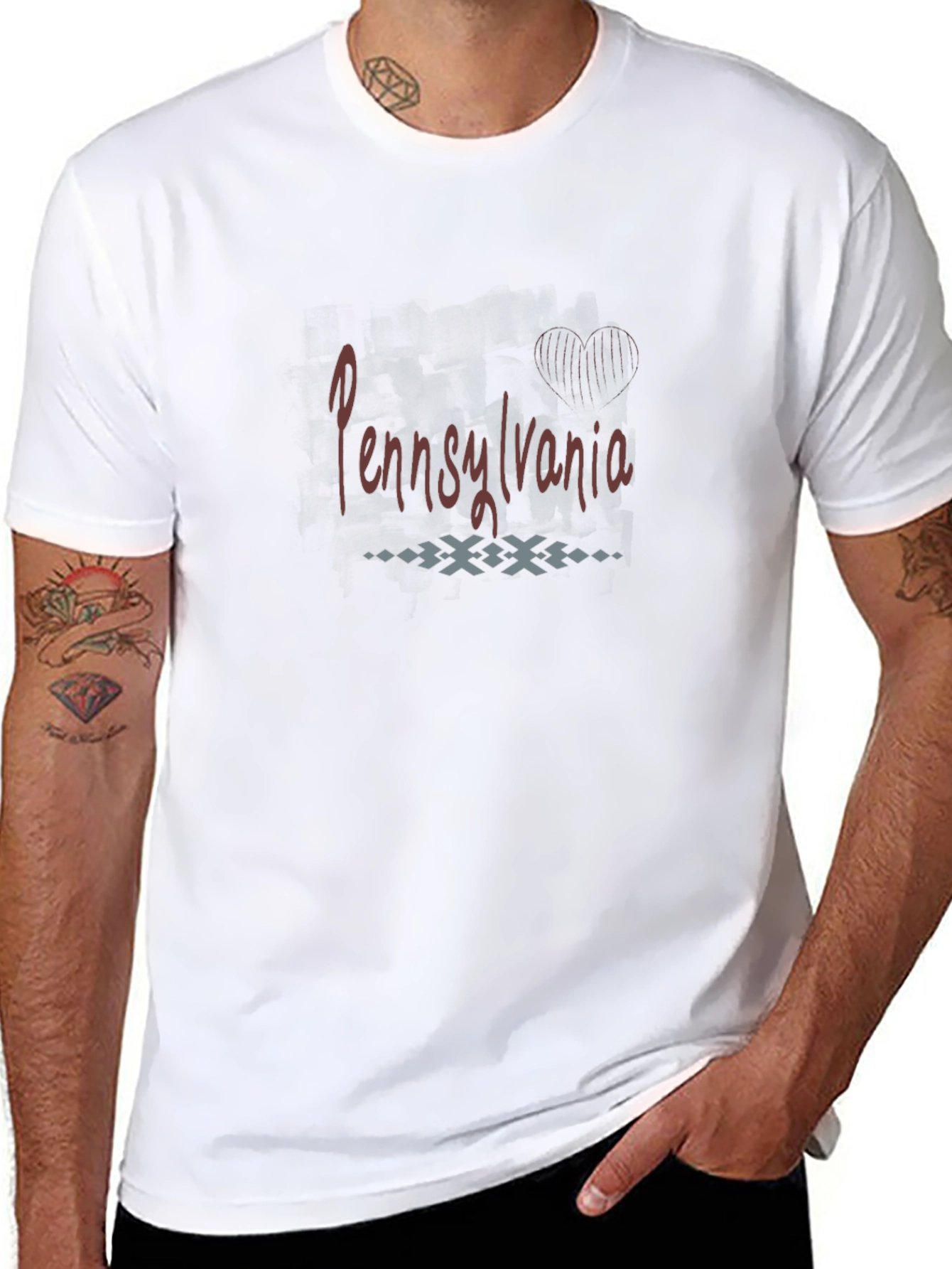Pennsylvania Graphic Tee - Black Casual Shirt
