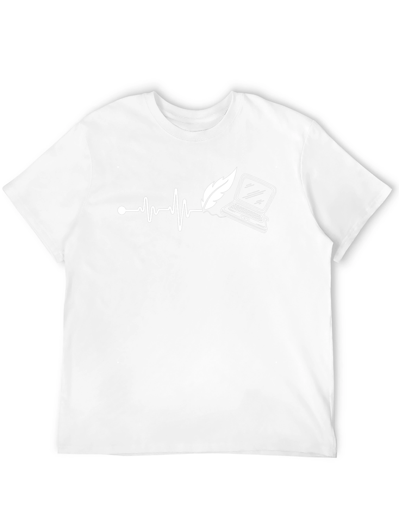 Writers Heartbeat Tee - Black Novelist T-Shirt