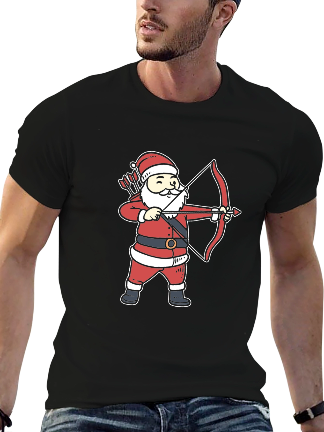 Santa Archer T-Shirt - Holiday Fun!