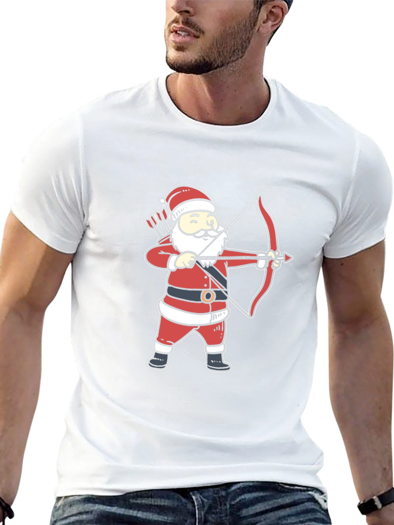 Santa Archer T-Shirt - Holiday Fun!