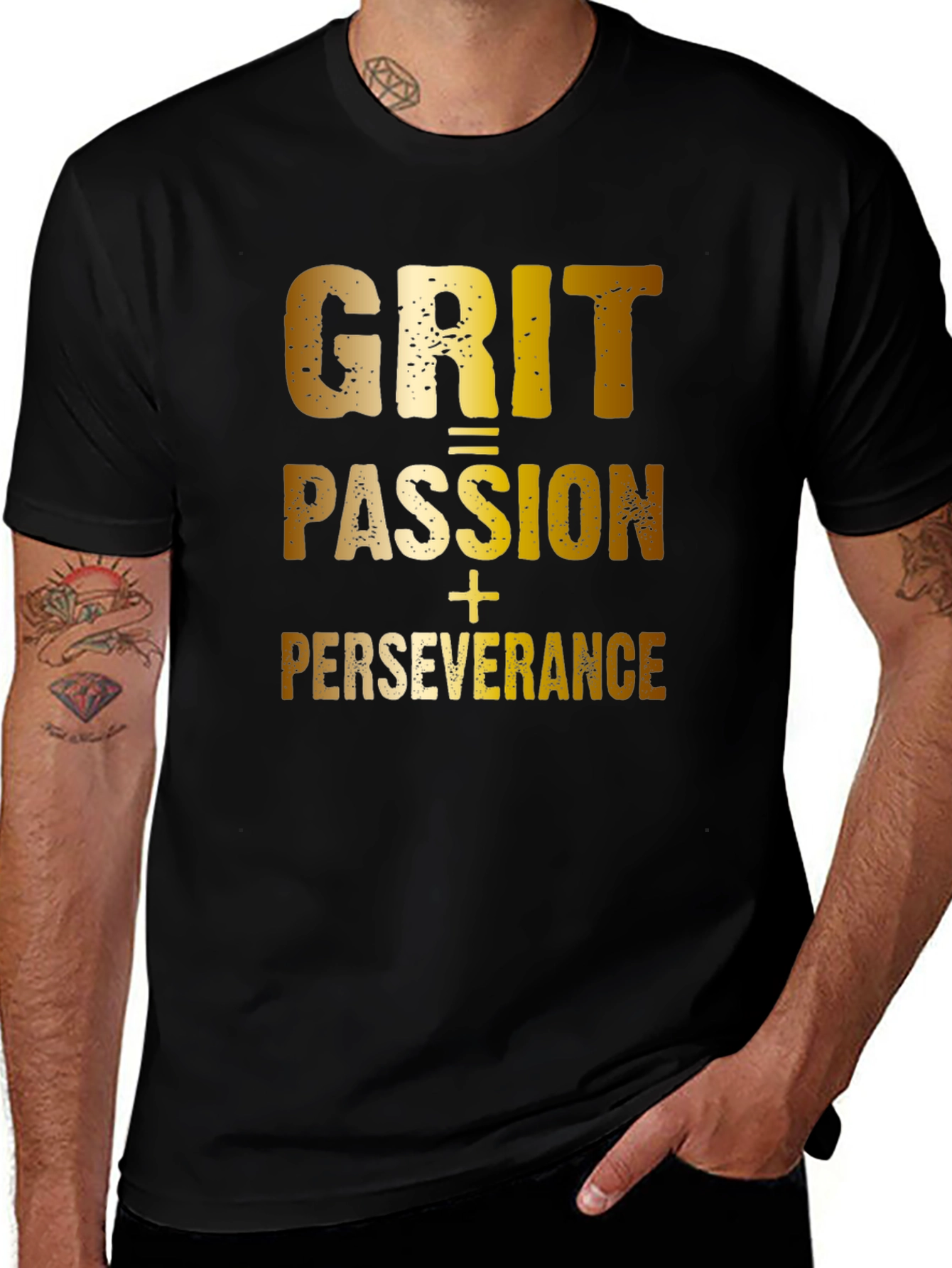Grit Passion Perseverance T-Shirt - Motivational Design