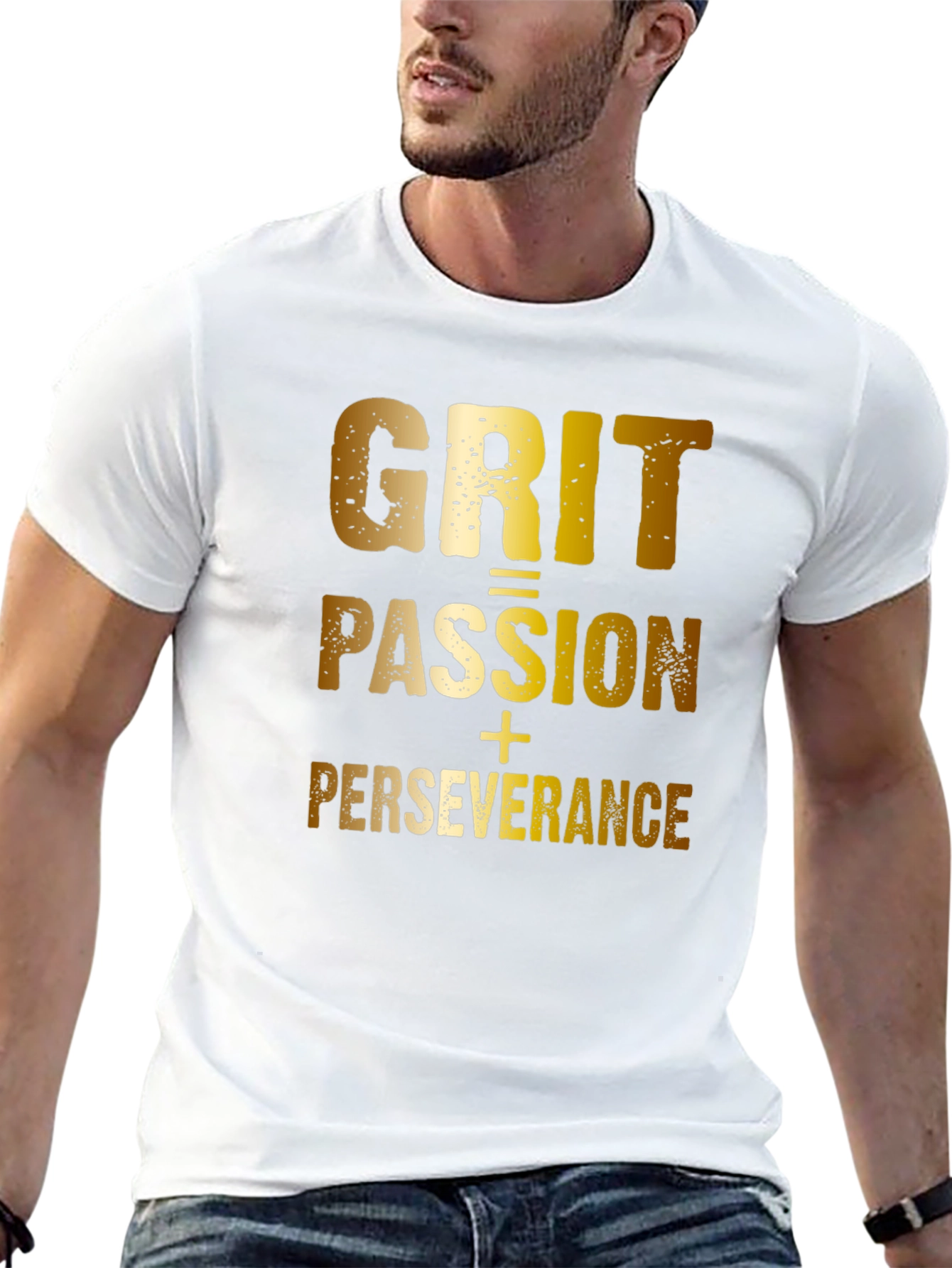 Grit Passion Perseverance T-Shirt - Motivational Design