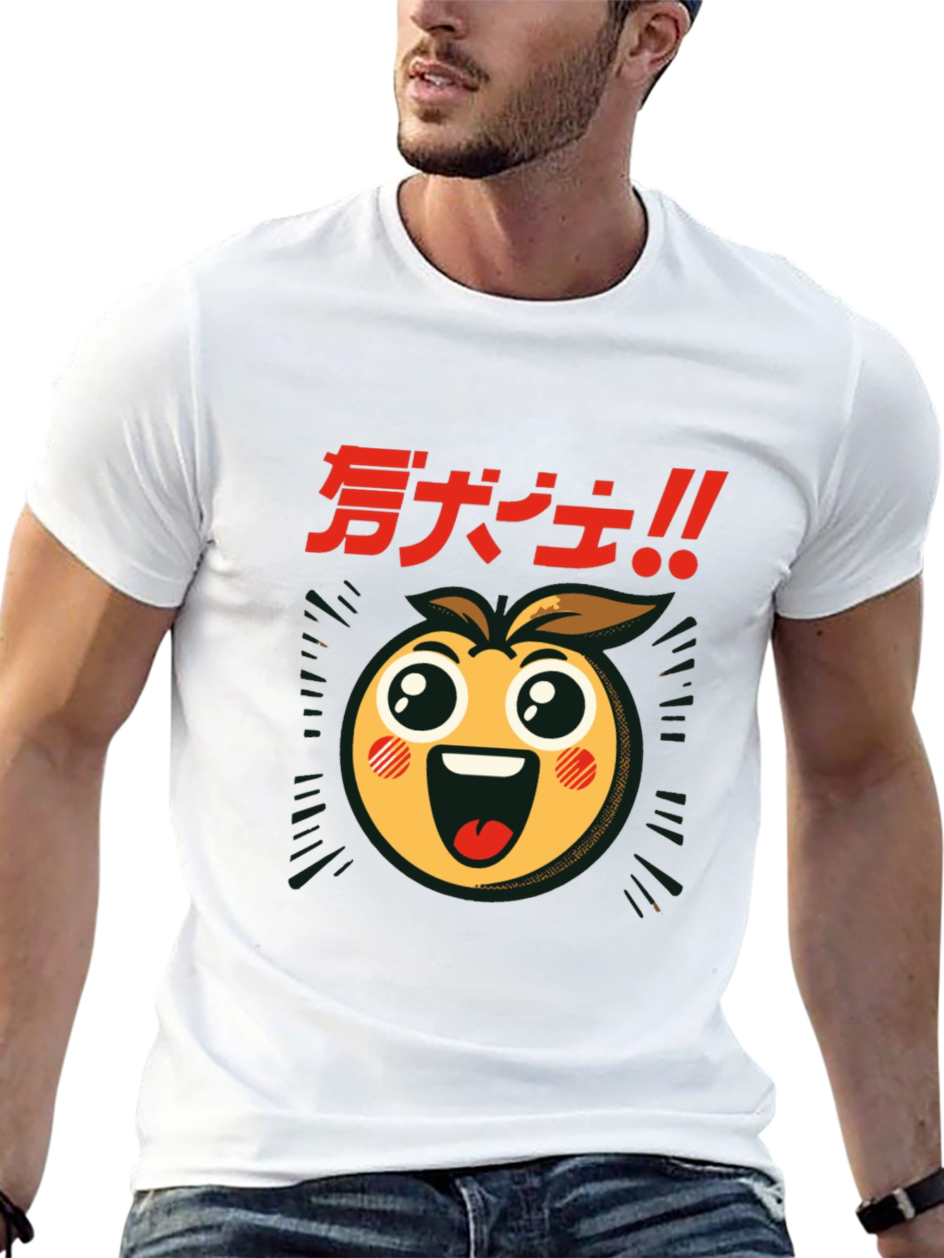 Anime Emoji Graphic Black T-Shirt
