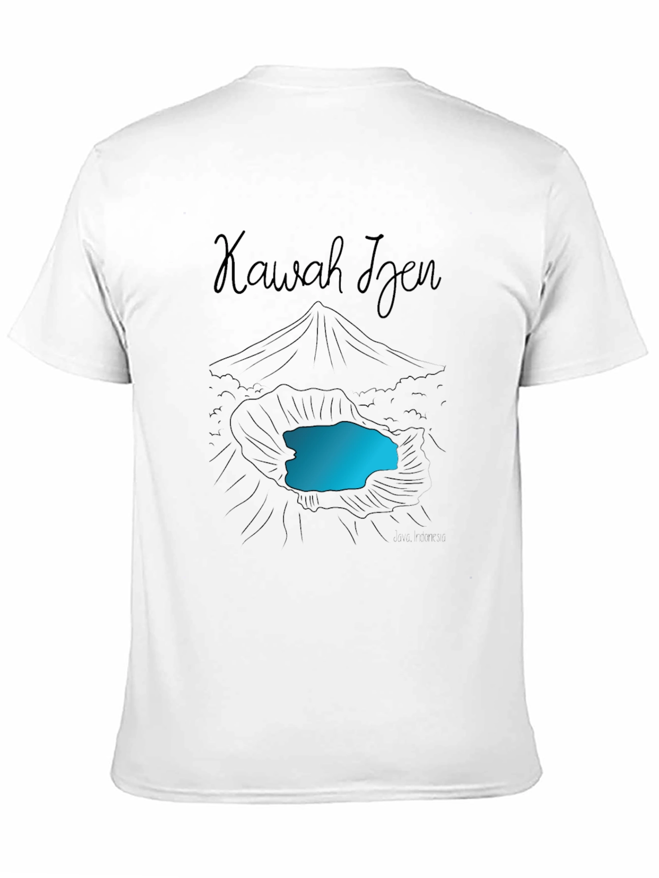 Kawah Ijen Volcano Black T-Shirt