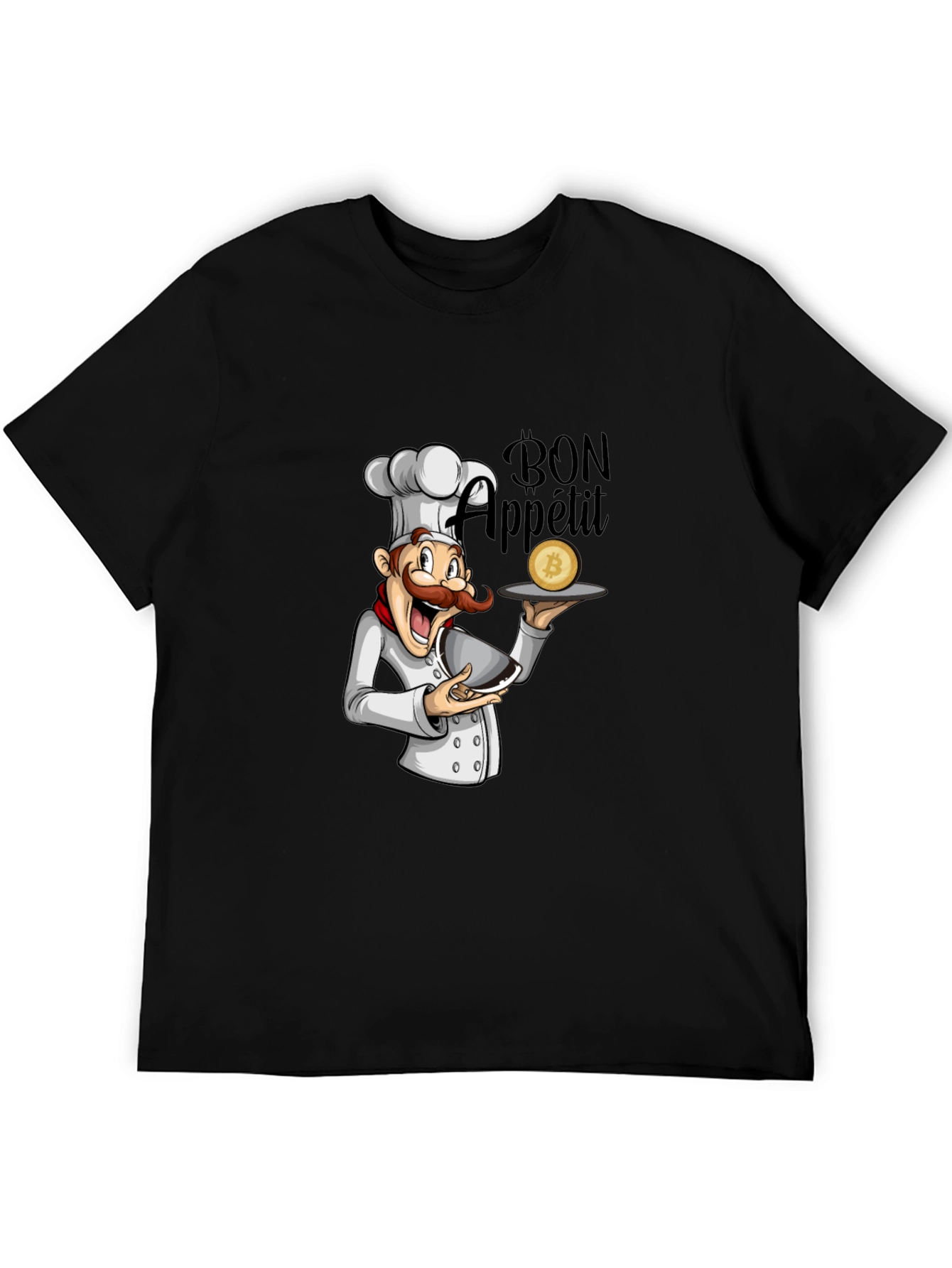 Bon Appetit Bitcoin Chef Graphic T-Shirt