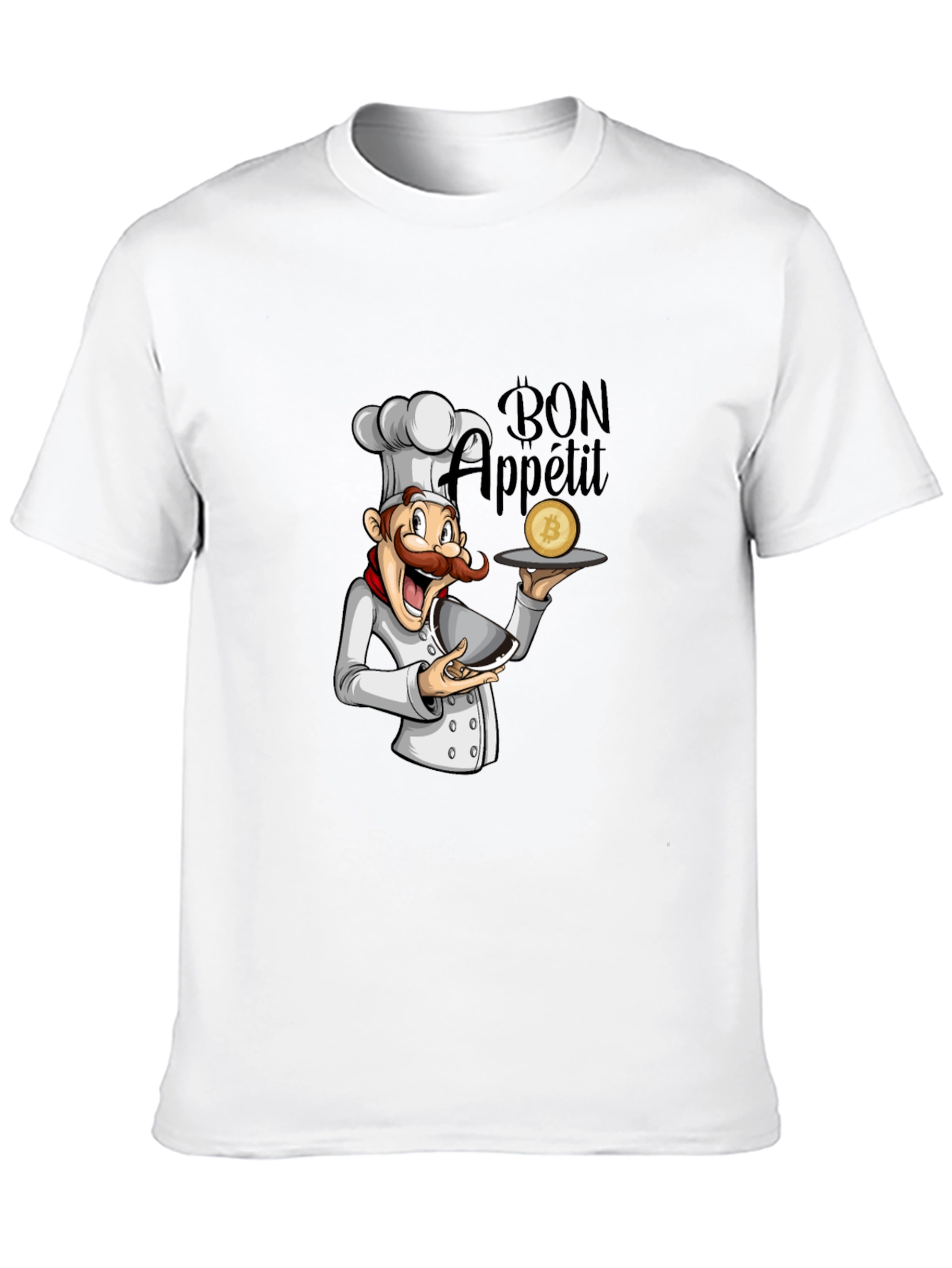 Bon Appetit Bitcoin Chef Graphic T-Shirt