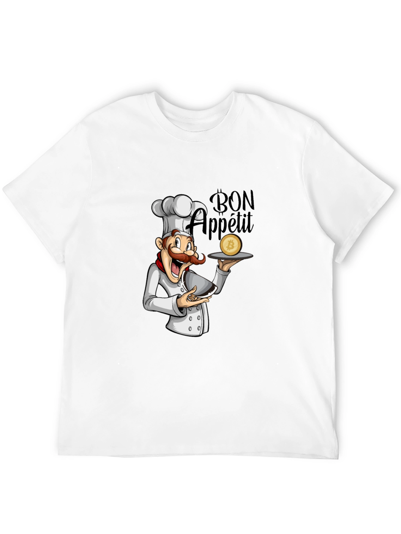 Bon Appetit Bitcoin Chef Graphic T-Shirt