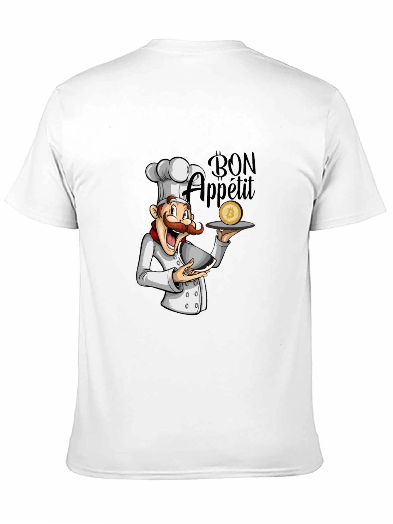 Bon Appetit Bitcoin Chef Graphic T-Shirt