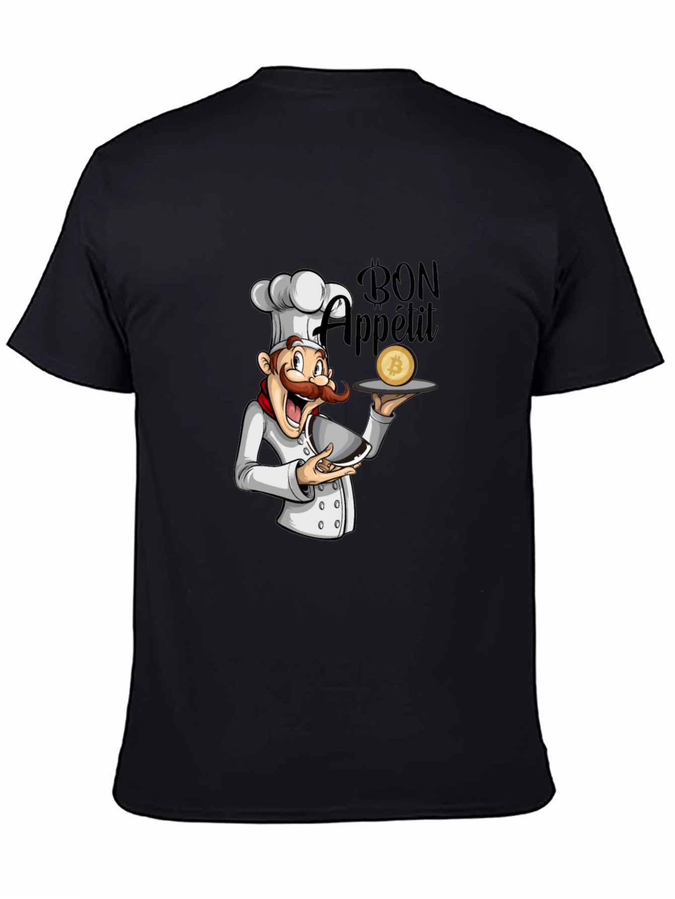 Bon Appetit Bitcoin Chef Graphic T-Shirt