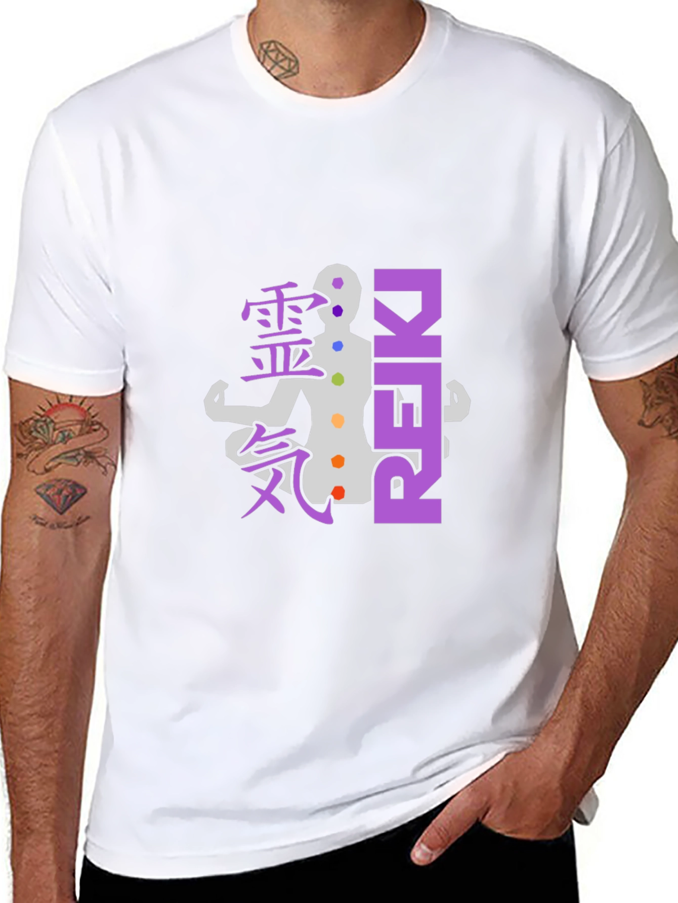 Reiki Healing Chakra T-Shirt - Spiritual Energy Shirt