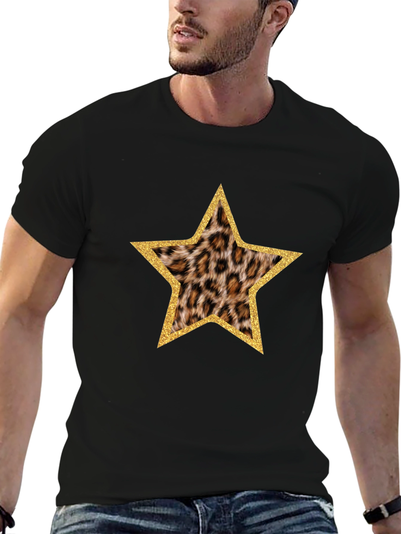 Leopard Star Print T-Shirt