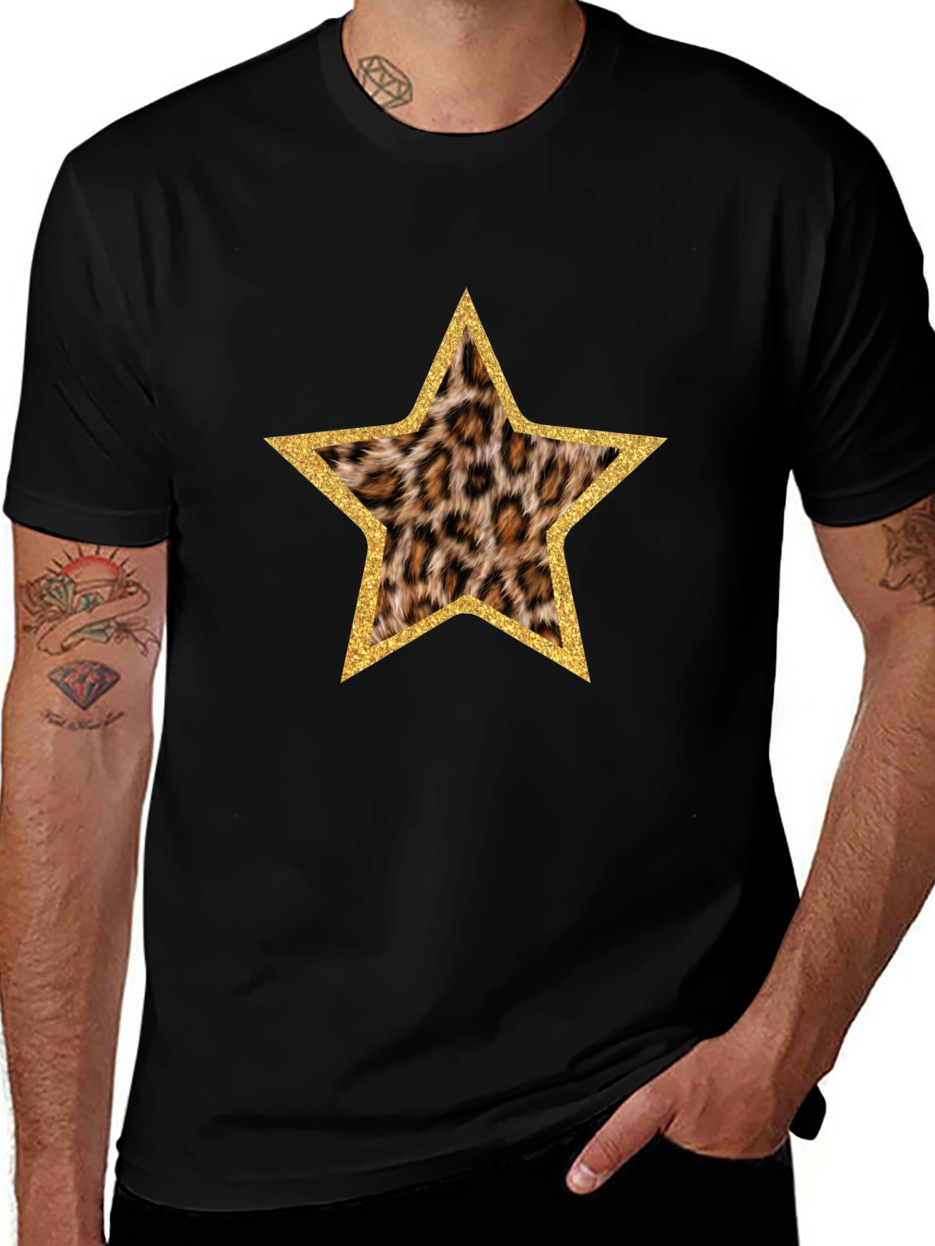 Leopard Star Print T-Shirt