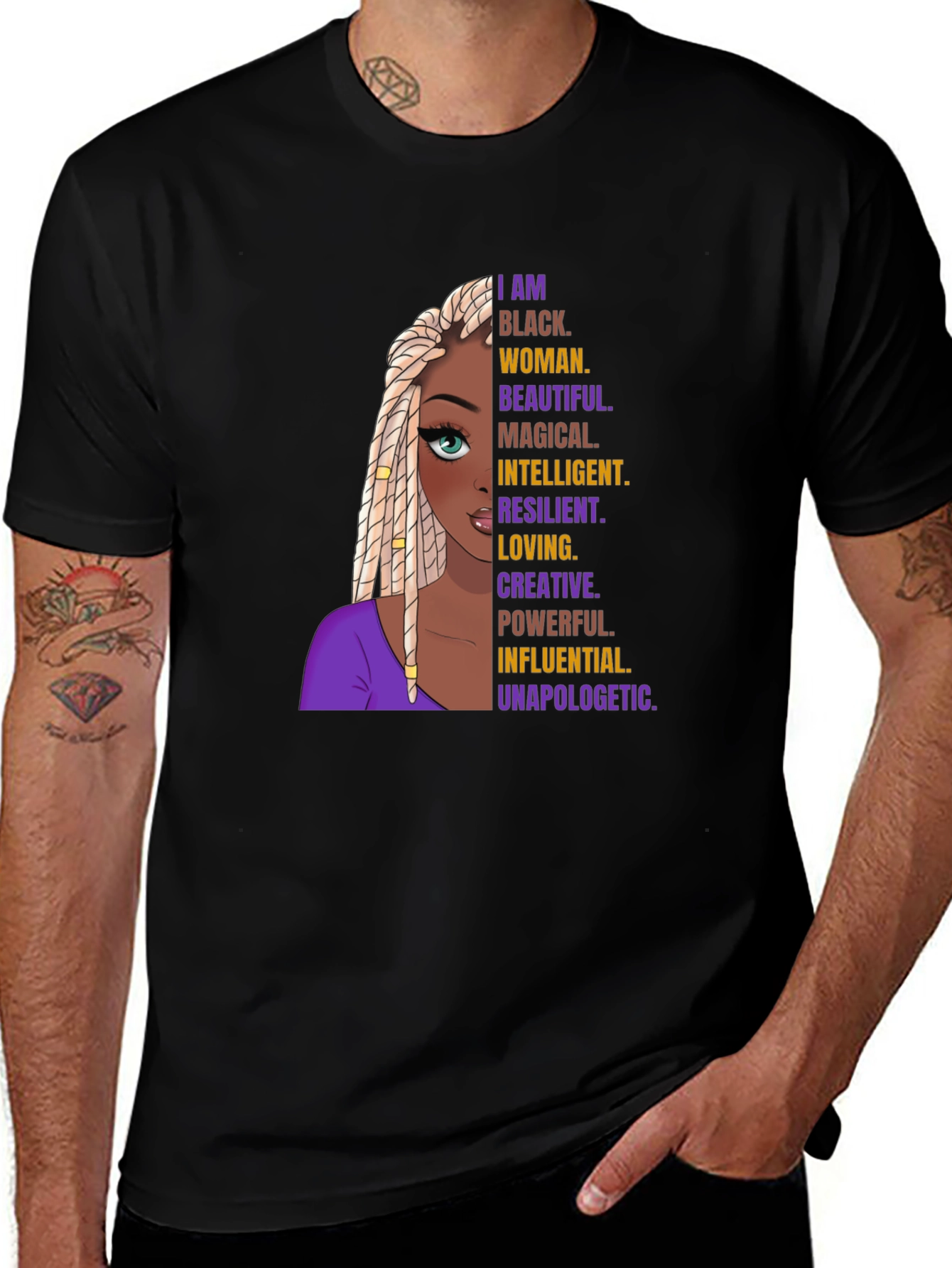 Empowered Black Woman Graphic Tee
